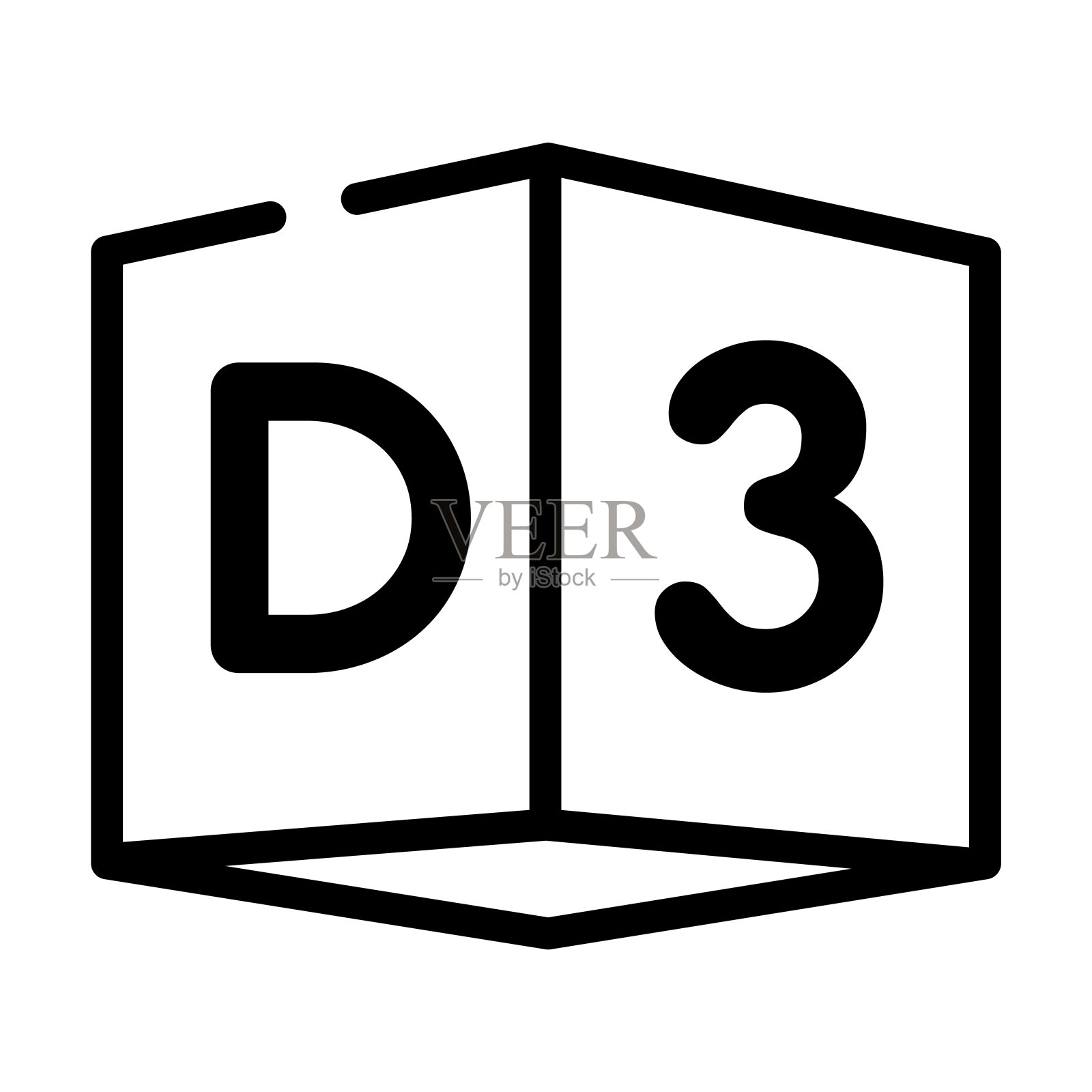 3d文本细线图标。文字，字符线性图标从电影院概念孤立的轮廓标志。矢量插图符号元素的网页设计和应用程序。插画图片素材