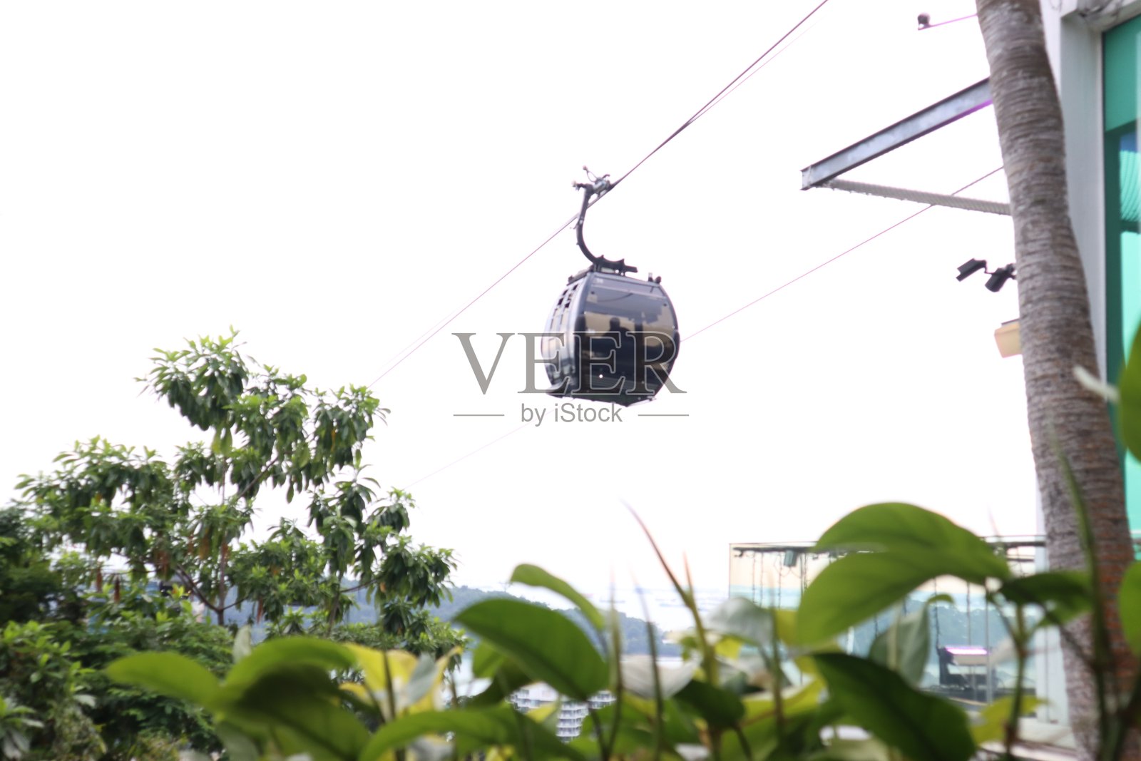 Mount Faber缆车，1个缆车照片摄影图片