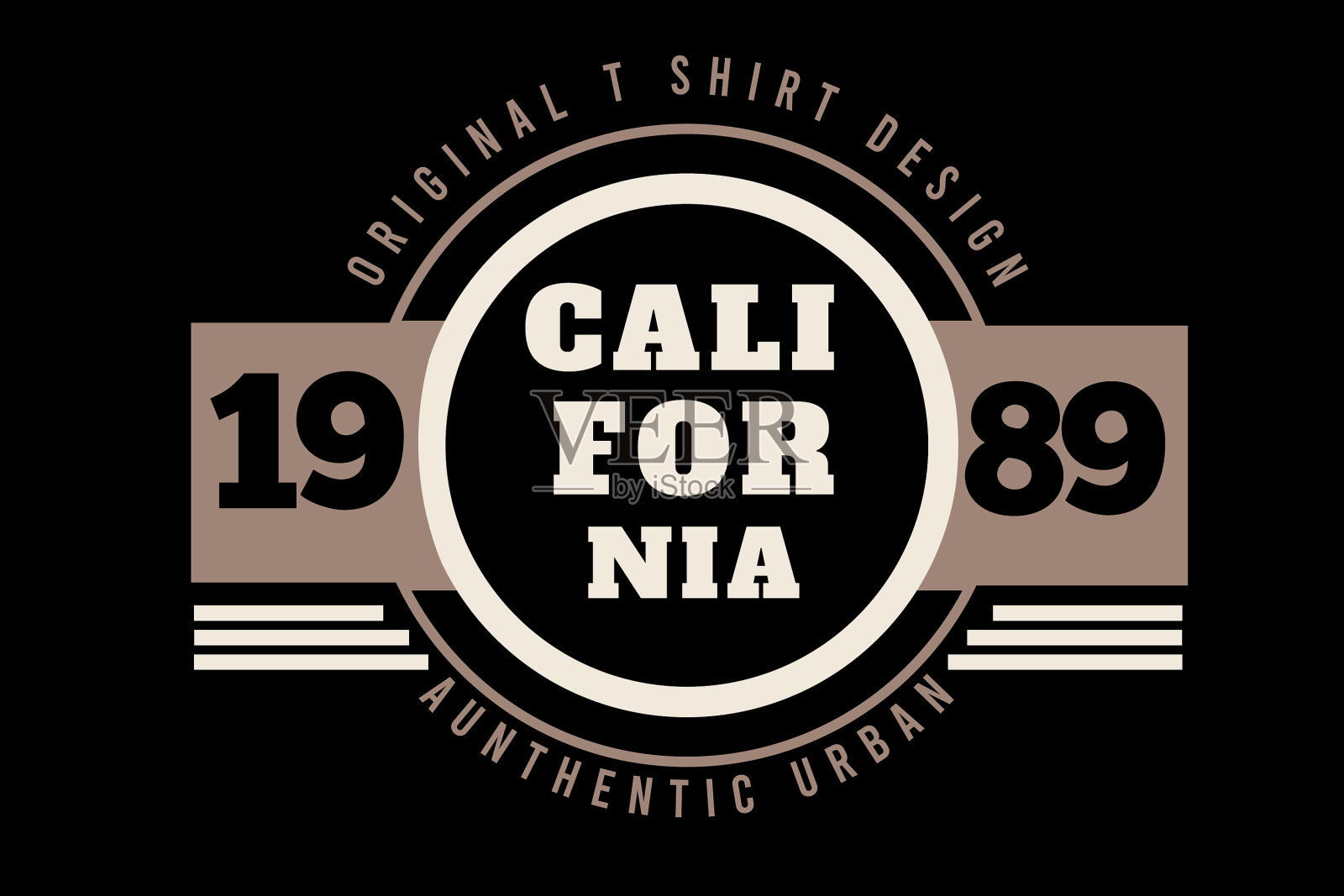 加利福尼亚原来的衣服版式设计插画图片素材