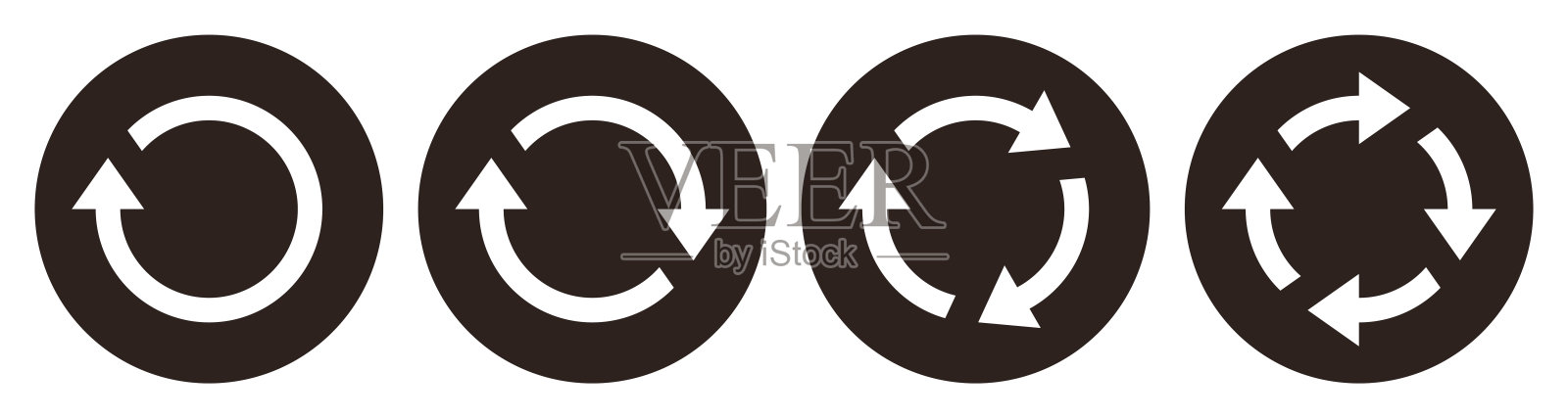 重复符号，重新加载图标，刷新，加载，重置矢量符号集设计元素图片
