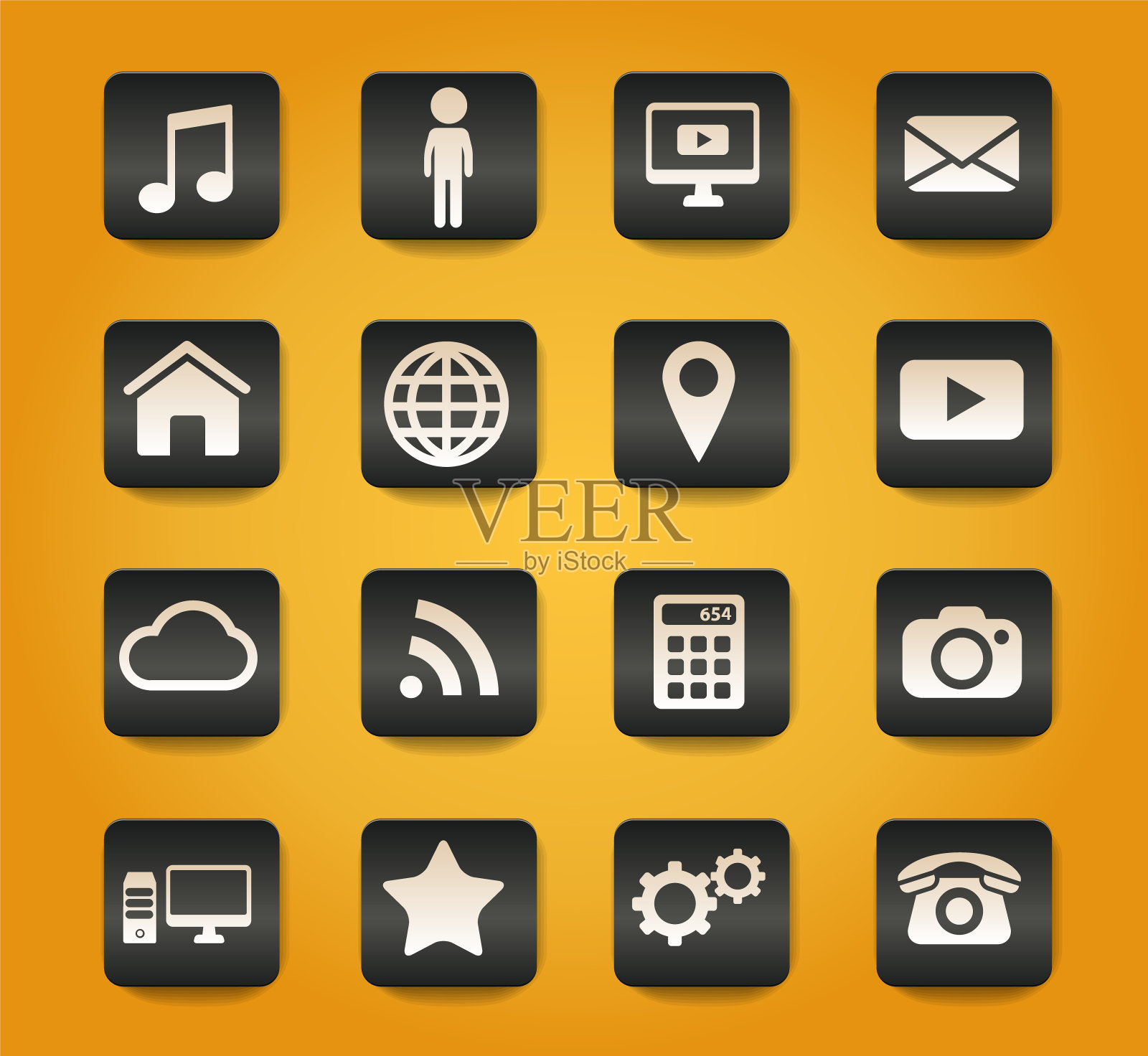 社交媒体只是图标图标素材