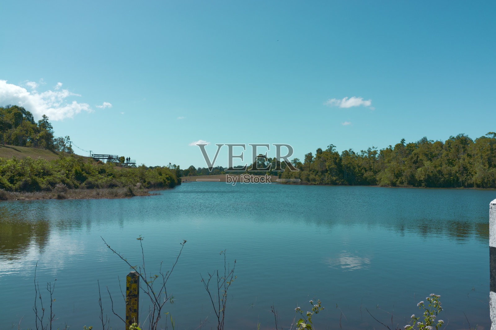 Khao yai国家公园山谷里的天空很美。照片摄影图片