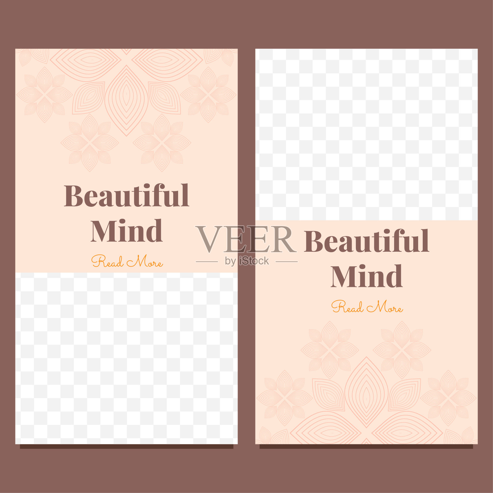 美丽心灵社交媒体故事模板设计设计模板素材