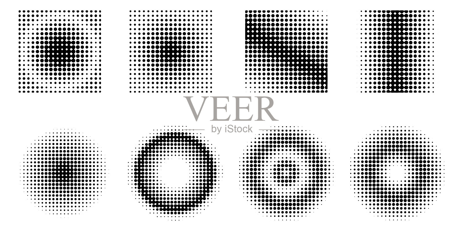 点形状在复古风格。点背景。最小线插图背景。矢量插图。股票的形象。每股收益10。插画图片素材