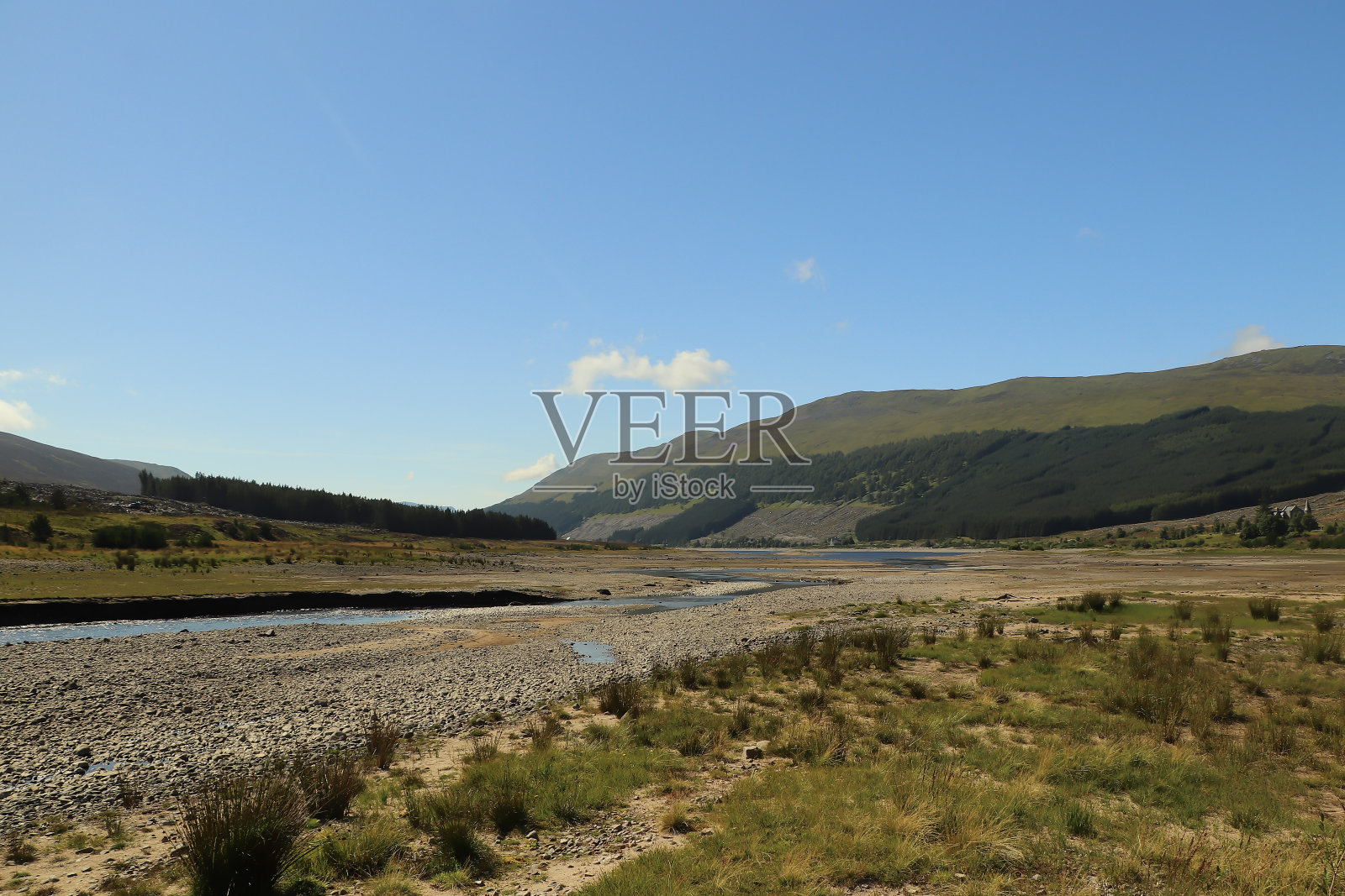 在苏格兰北部的荒野和湖泊中漫步照片摄影图片