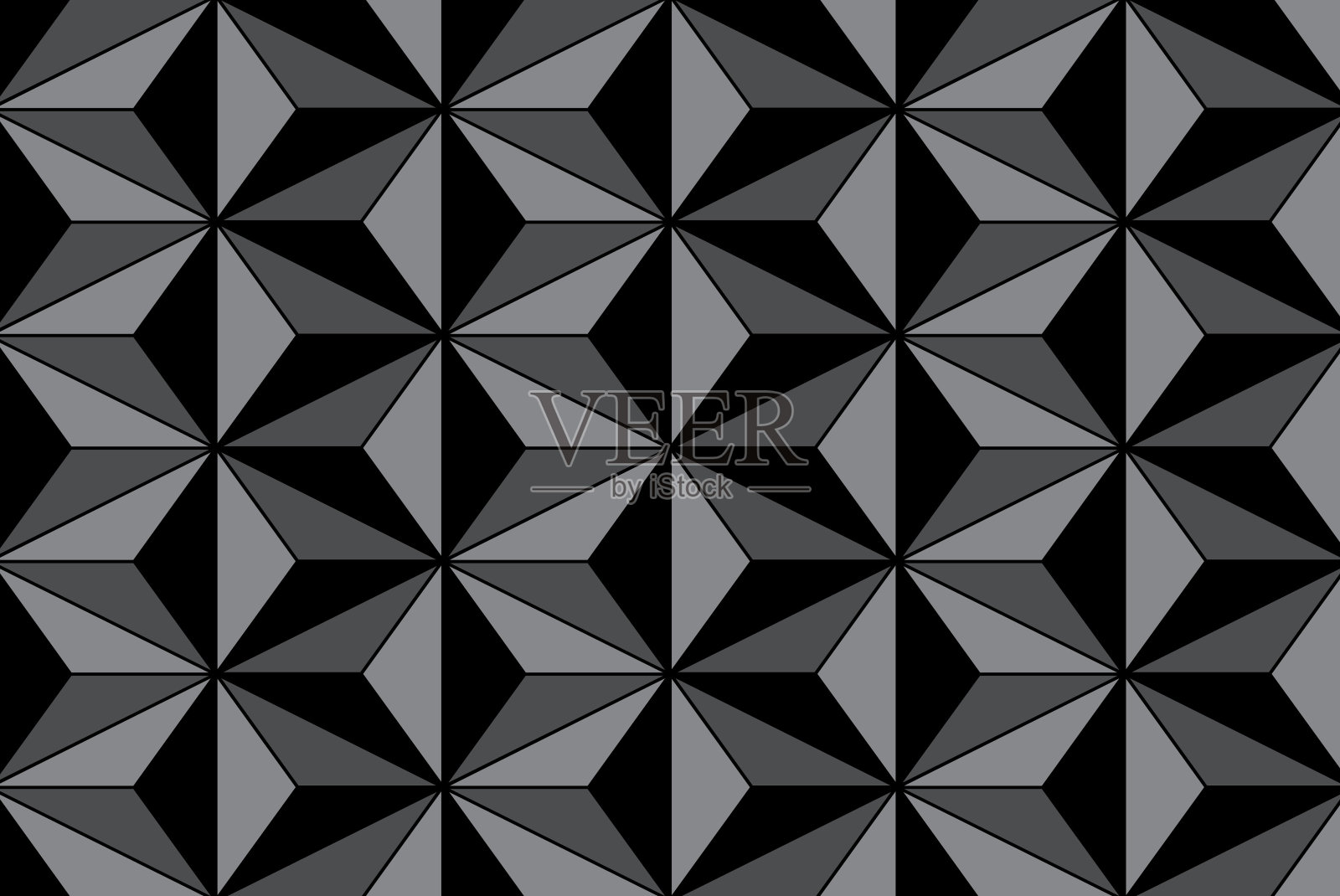 尖刺的3d墙壁效果无缝模式插画图片素材