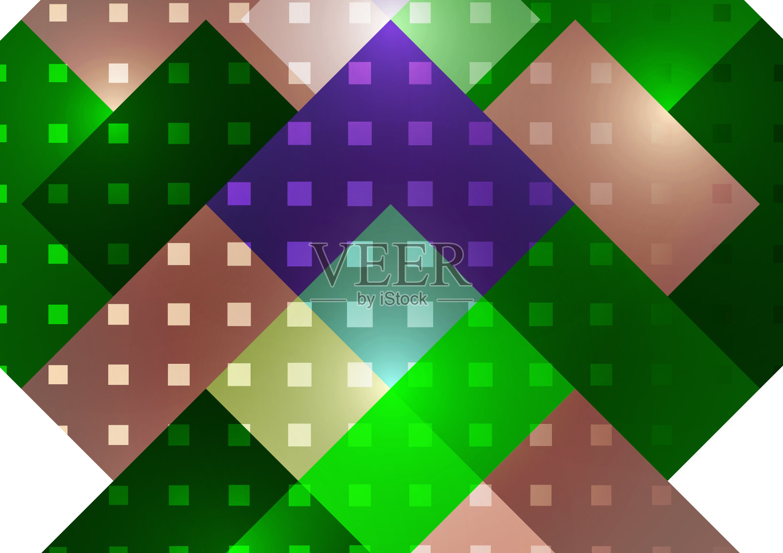 抽象的几何背景。现代重叠的正方形。花哨的颜色形状为您的信息。业务或技术演示。向量插画图片素材