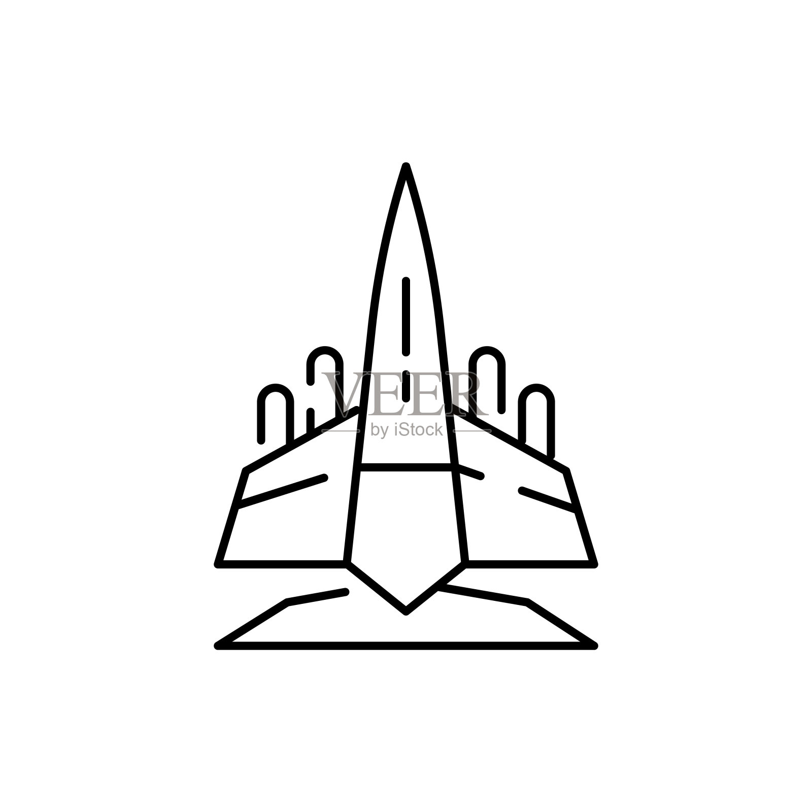 飞机图标。军用飞机,战斗机,轰炸机。飞机的概念。矢量插图可以用于主题，如空军，军事，国防。插画图片素材