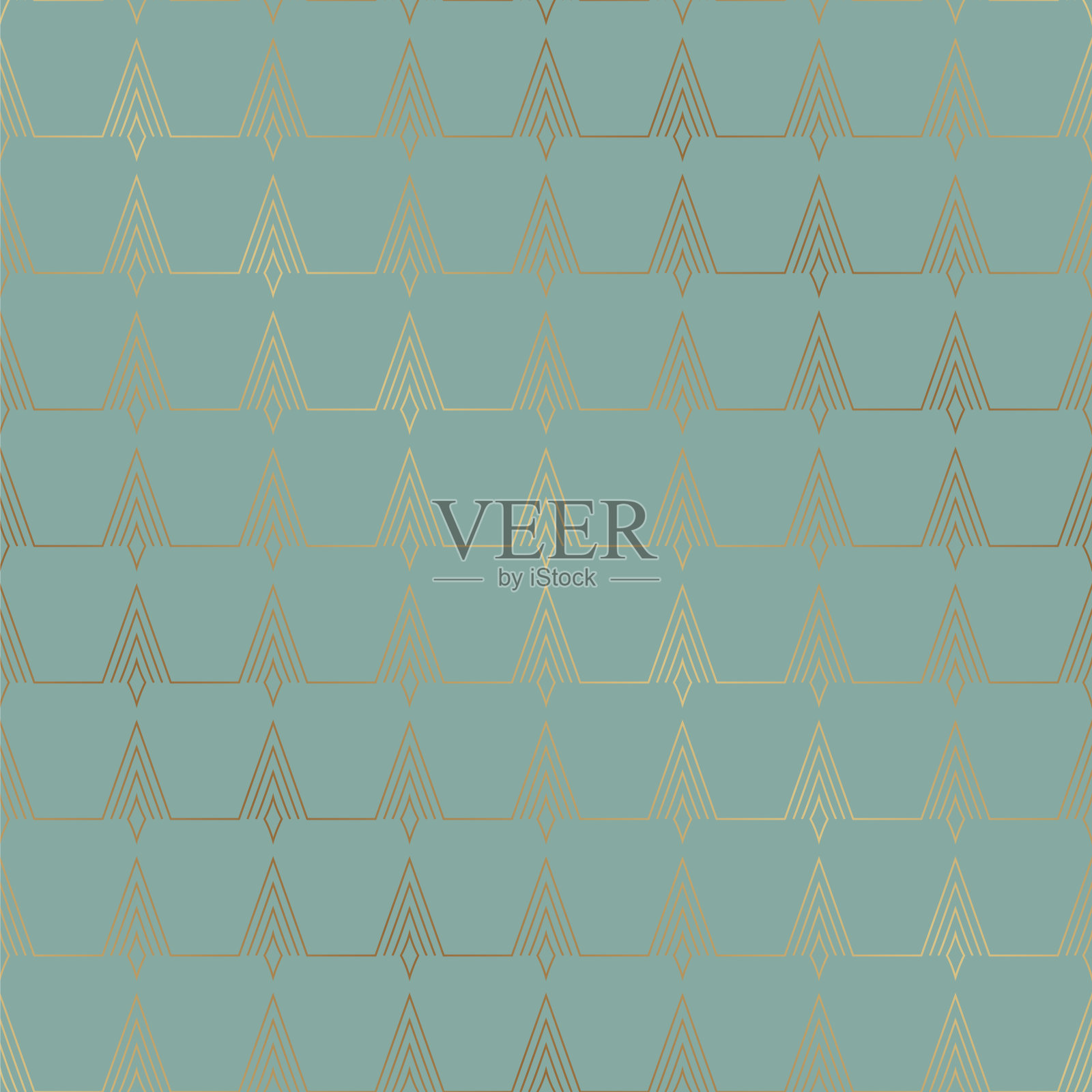 无缝艺术装饰几何简约的节日图案插画图片素材