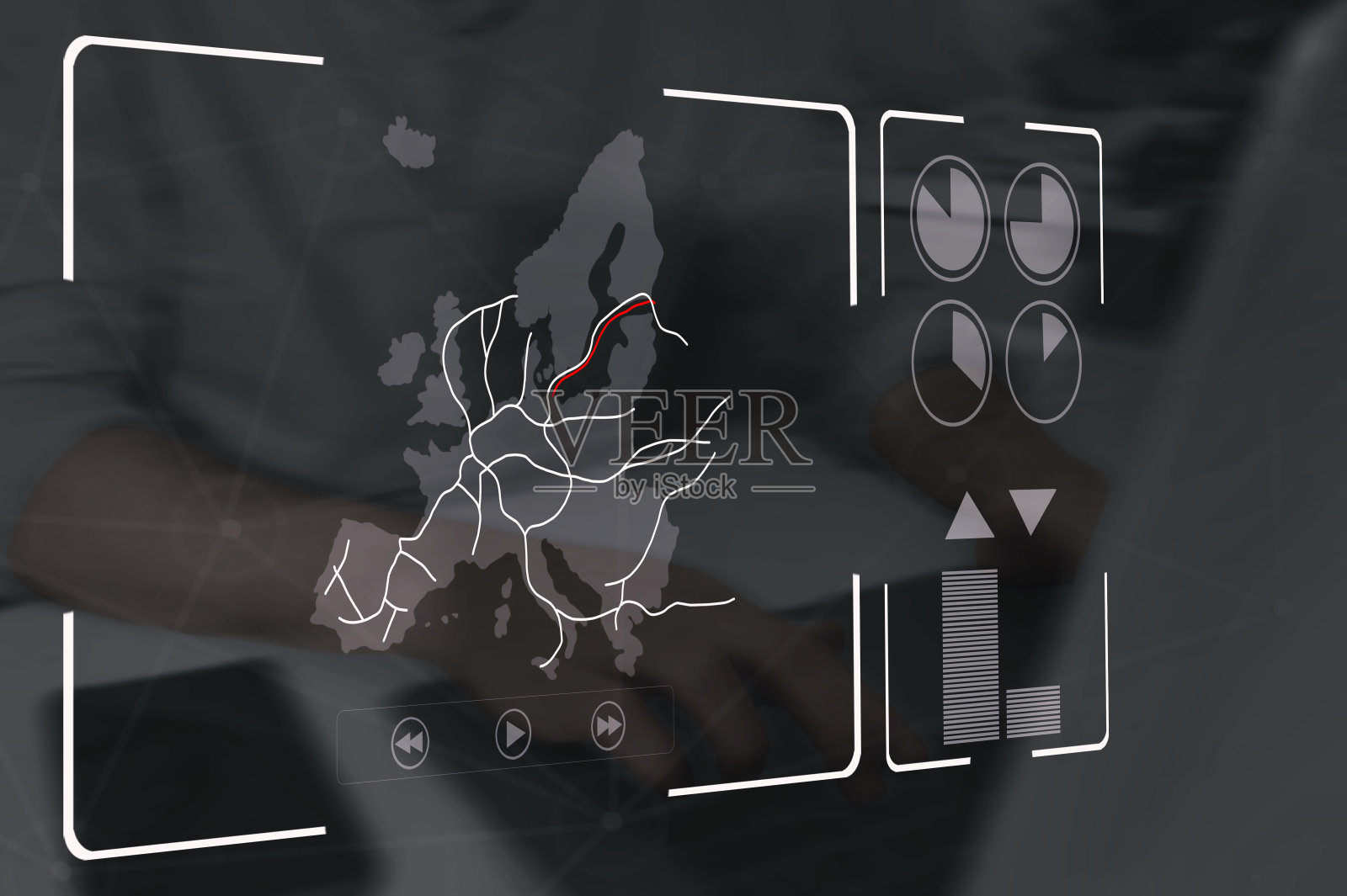 监控欧洲油气网络照片摄影图片