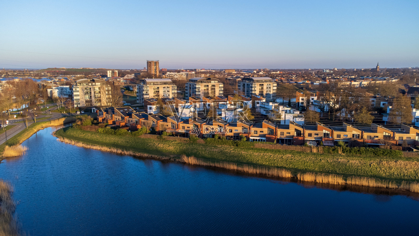 埃默斯福特纽乌兰住宅区的航拍照片照片摄影图片