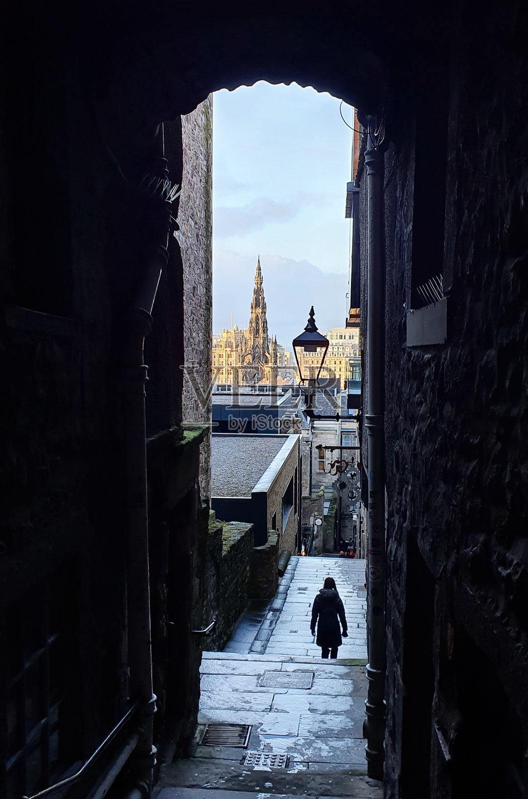 爱丁堡的天际线照片摄影图片