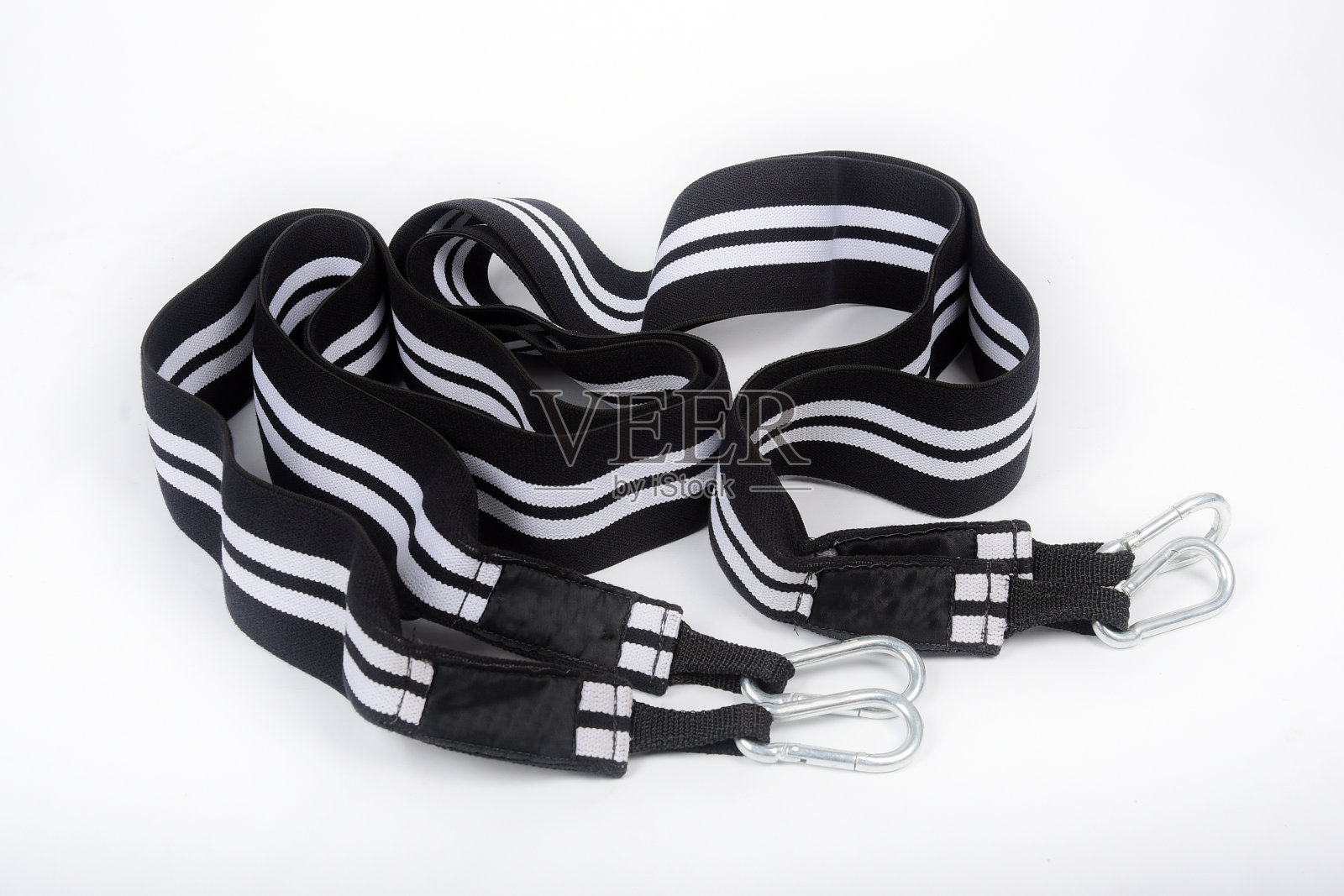 在白色背景上作体育锻炼用的胶布照片摄影图片