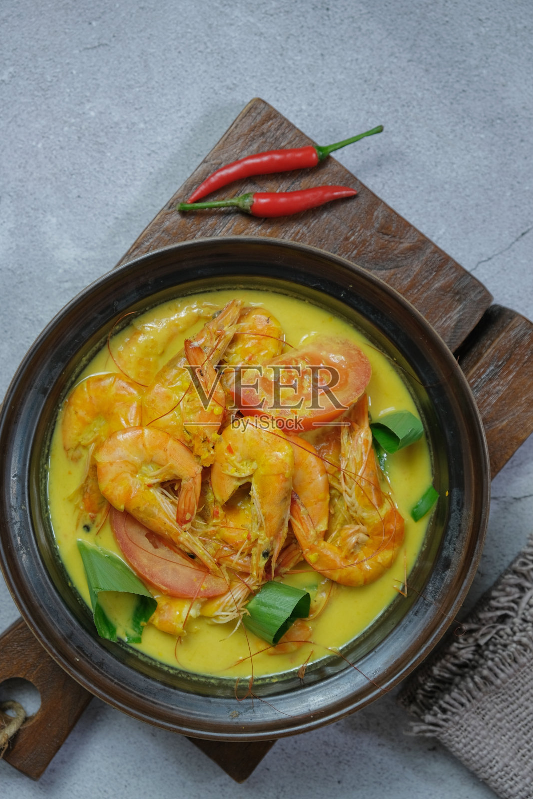 煮肥虾照片摄影图片