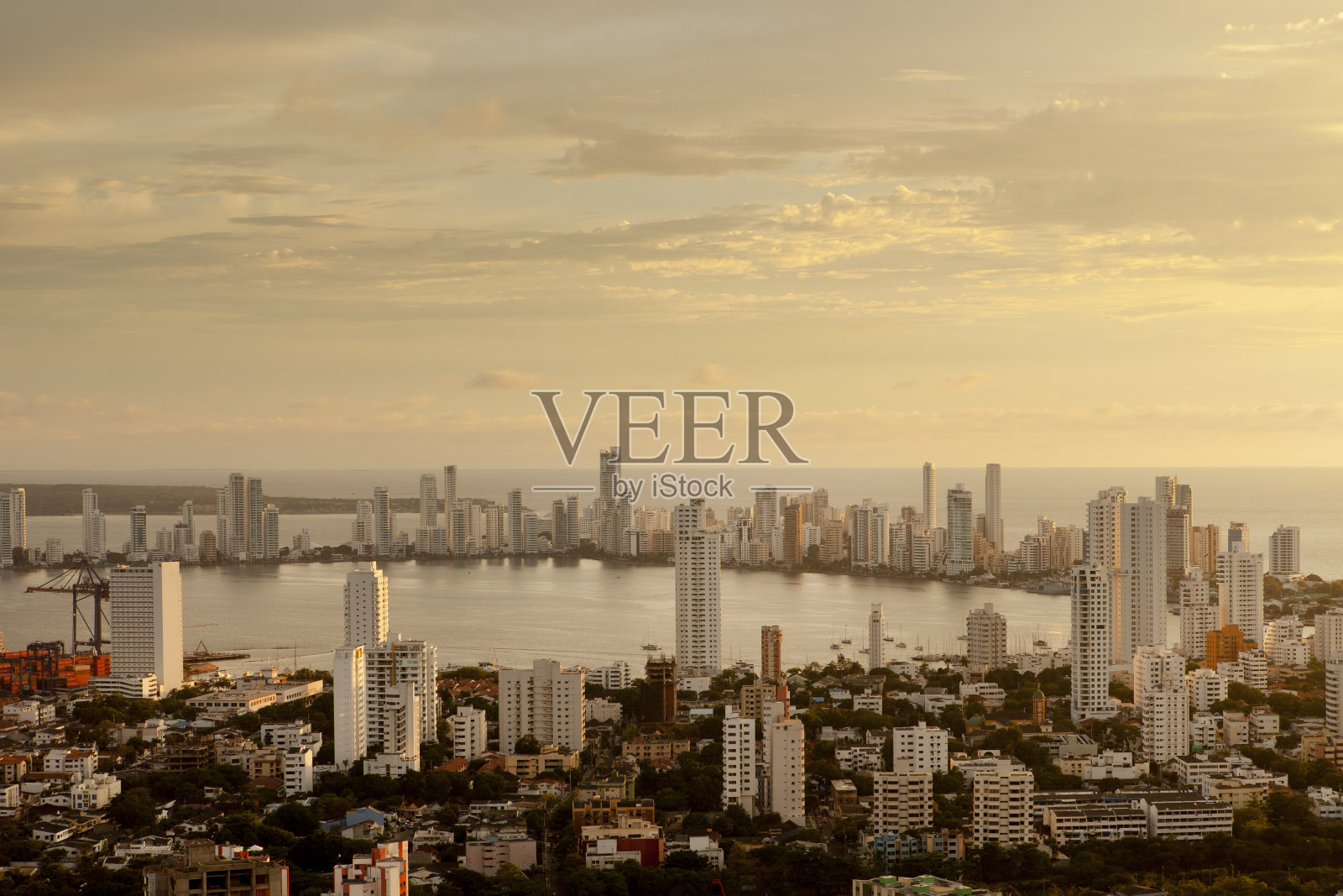 卡塔赫纳的博卡格兰德照片摄影图片