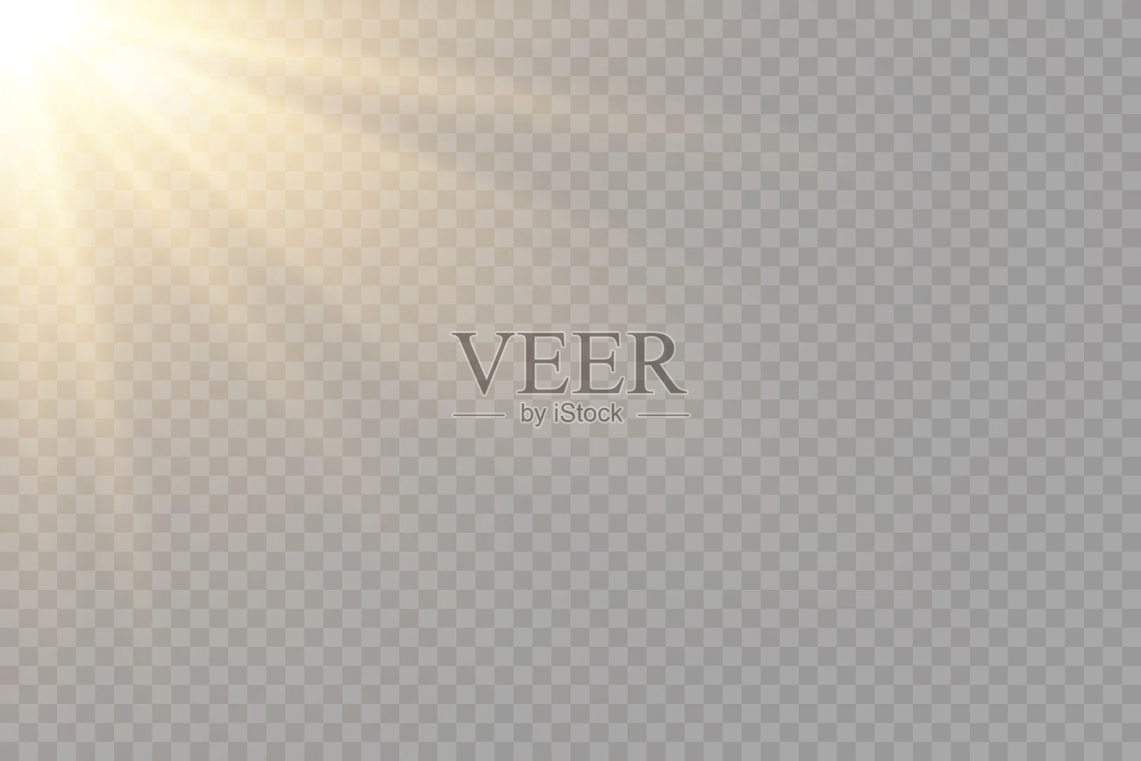 矢量透明阳光特殊镜头闪光灯光效果。前太阳镜头闪光。矢量模糊在光的亮度。插画图片素材