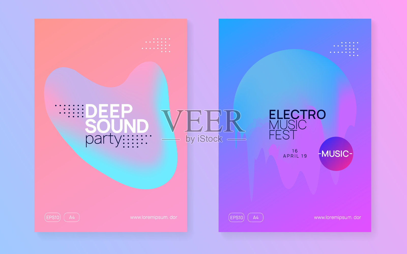 声音事件。舞蹈与展示形态。线性氖聚会。抢插画图片素材