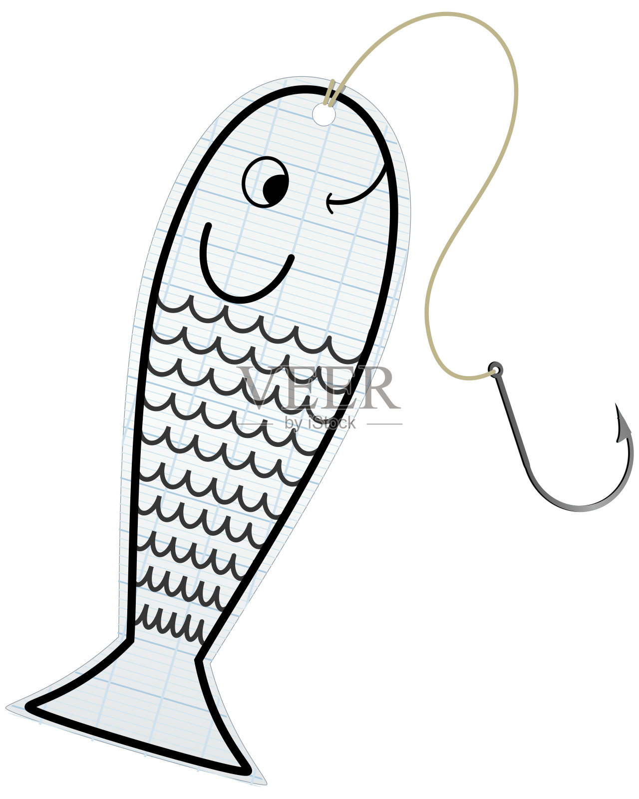 愚人节(剪下)插画图片素材