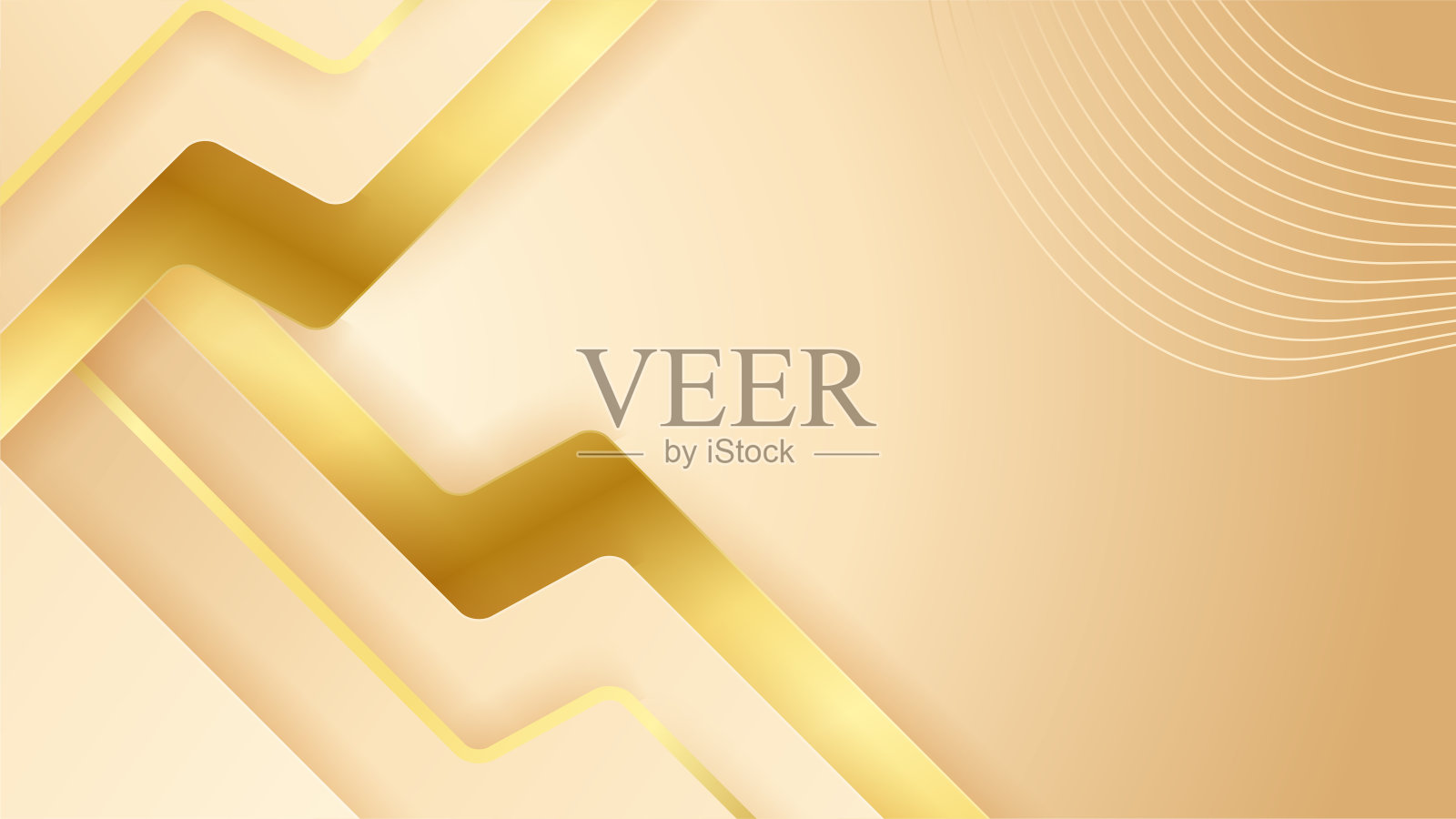 黑色和闪亮的金色抽象背景与现代奢华概念插画图片素材