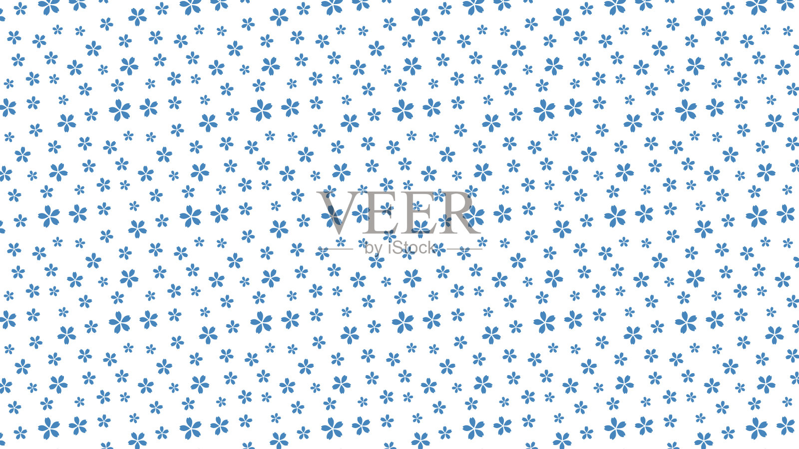 樱花无缝图案插图的背景材料插画图片素材