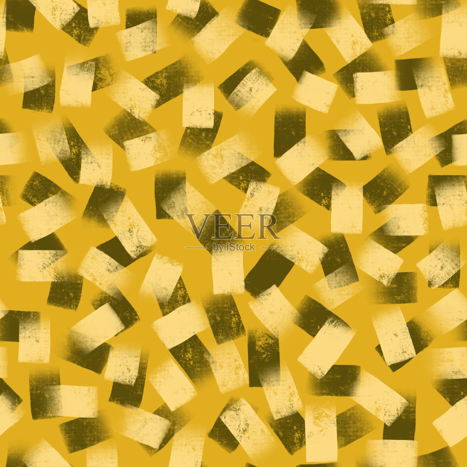 矩形模式。几何无缝纹理的孤立多边形。现代艺术图形。抽象简单的平面设计与正方形。用于布料，背景，包装，纺织品，织物，礼品包装。插画图片素材