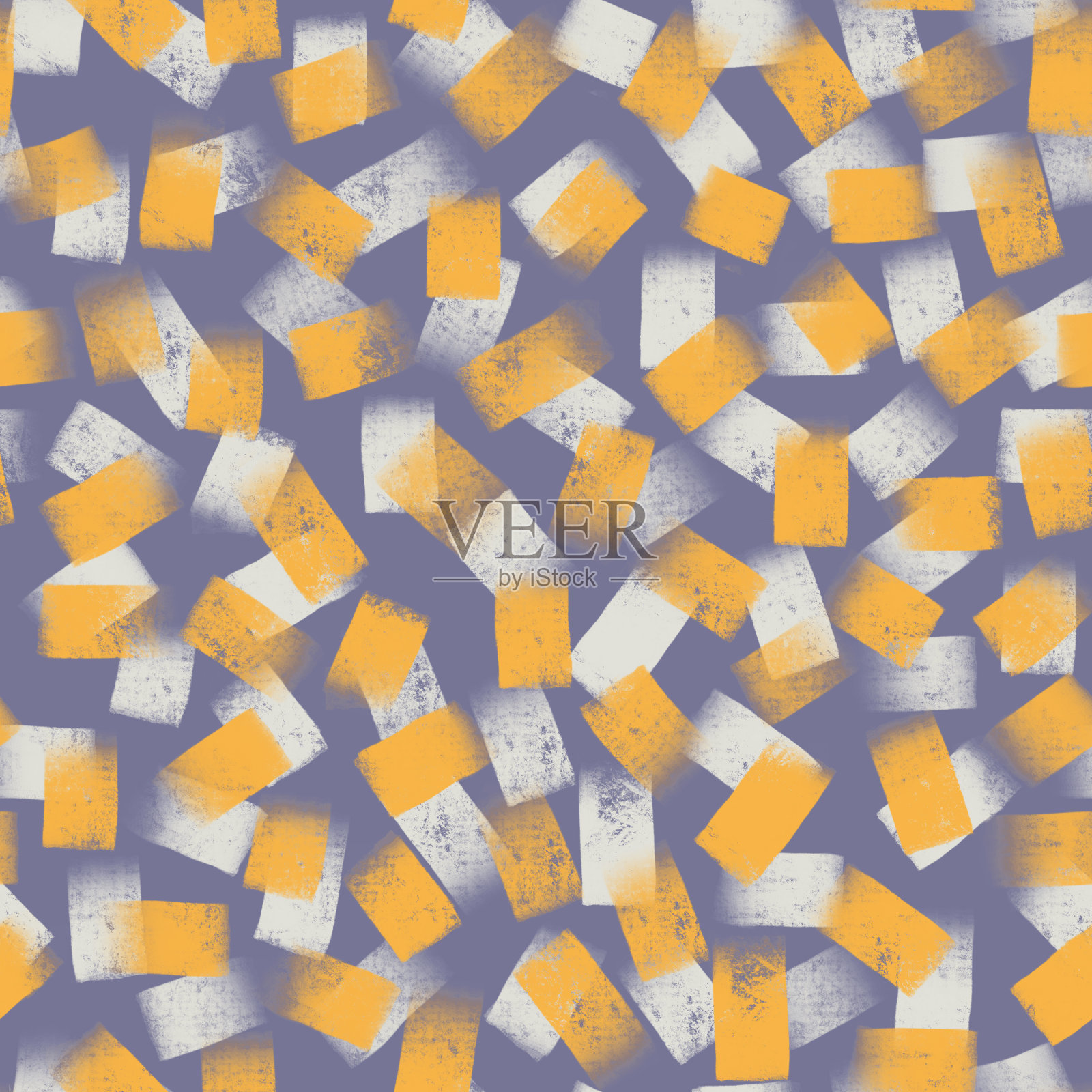 矩形模式。几何无缝纹理的孤立多边形。现代艺术图形。抽象简单的平面设计与正方形。用于布料，背景，包装，纺织品，织物，礼品包装。插画图片素材