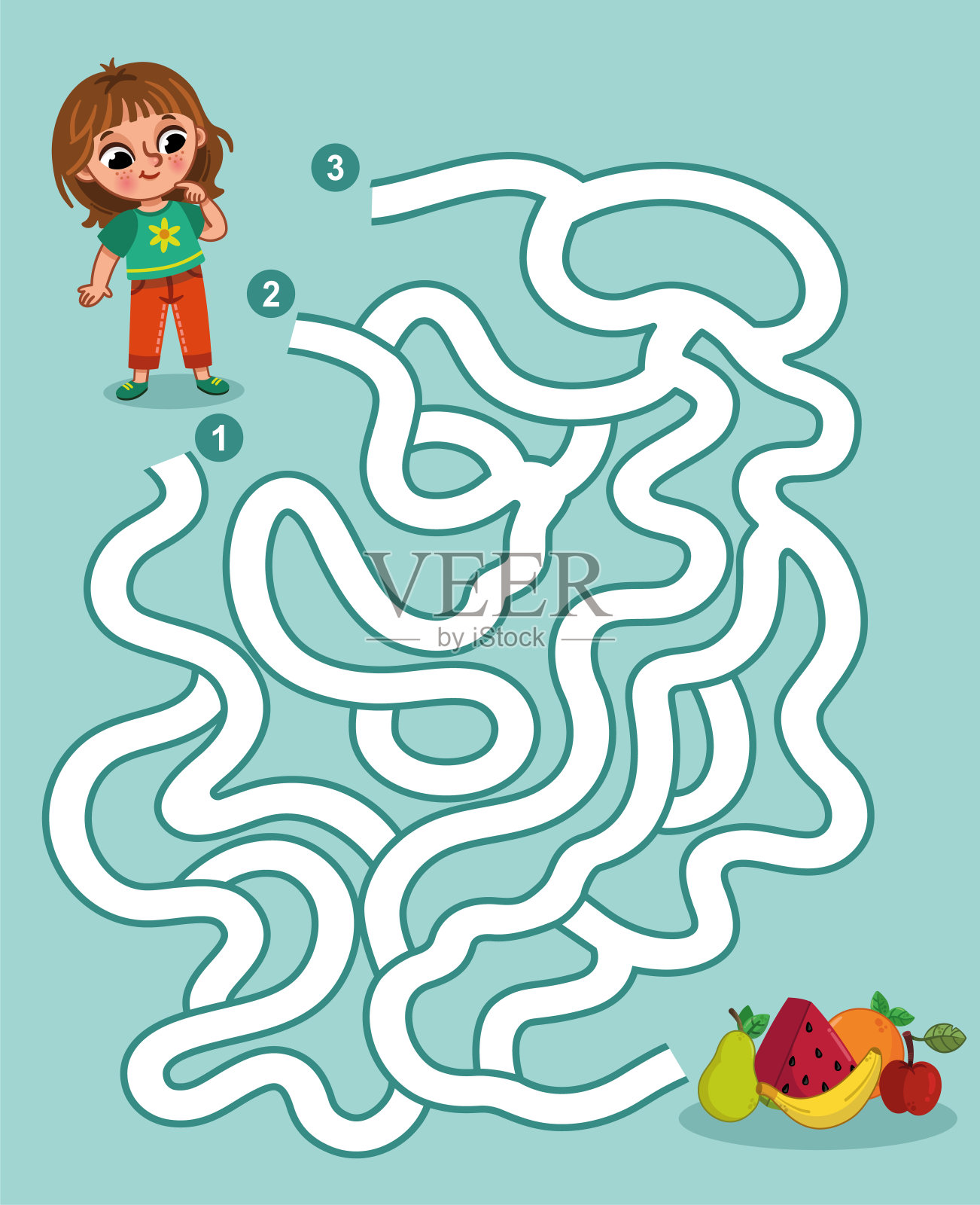 迷宫游戏插画图片素材