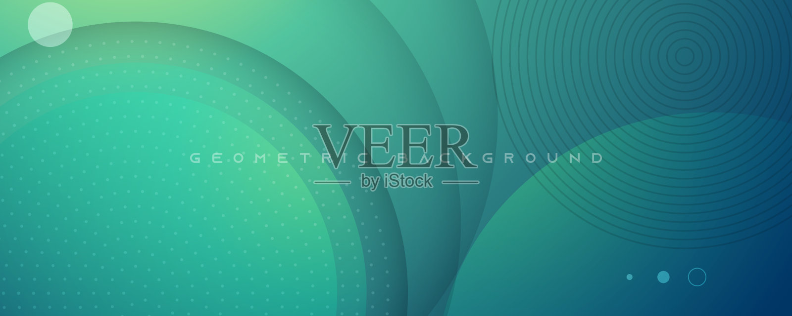 摘要绿色渐变几何形状圆形背景。现代的背景。可以用于登陆页，书籍封面，小册子，传单，杂志，任何品牌，横幅，标题，演示，和墙纸背景插画图片素材