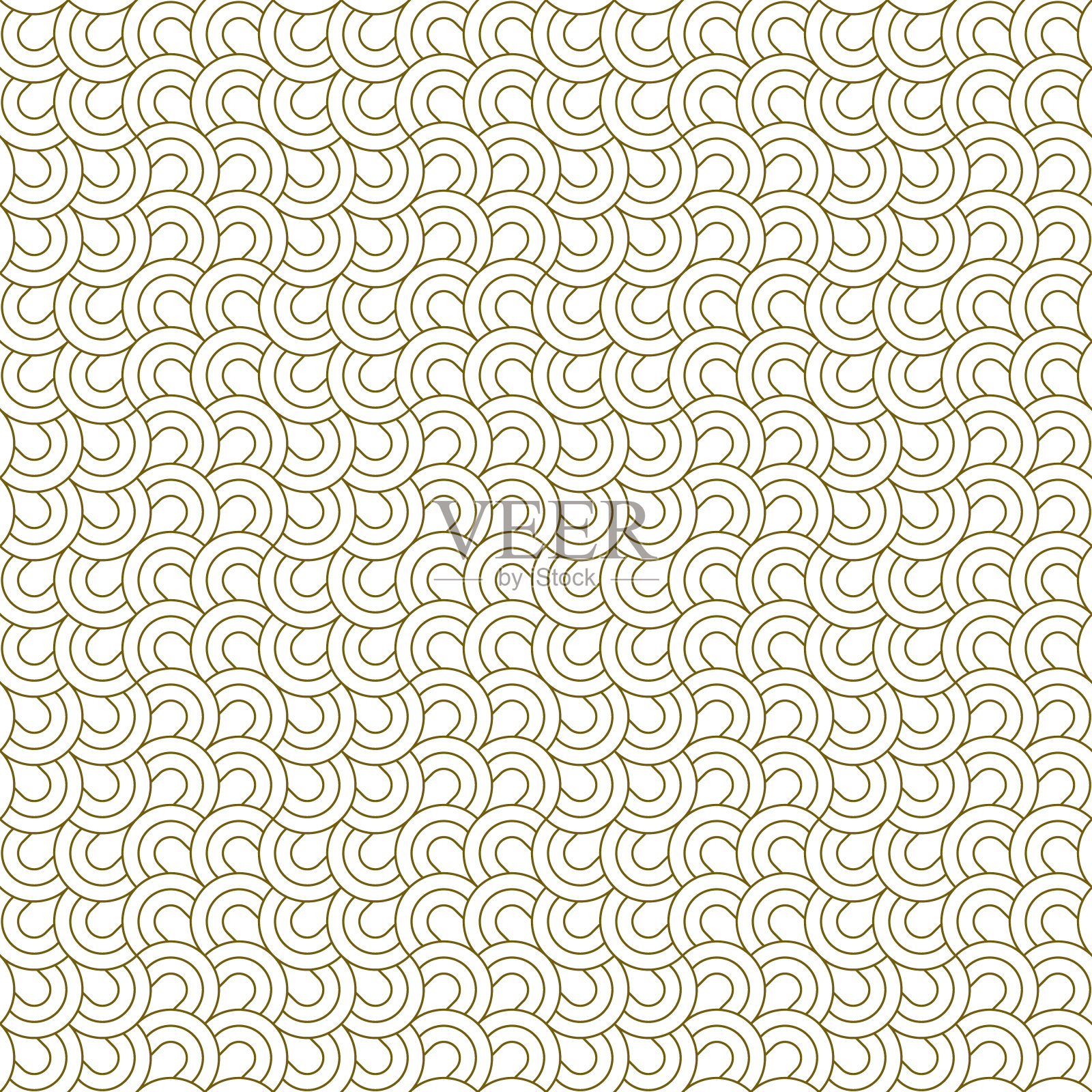 无缝几何装饰。棕色细线。插画图片素材