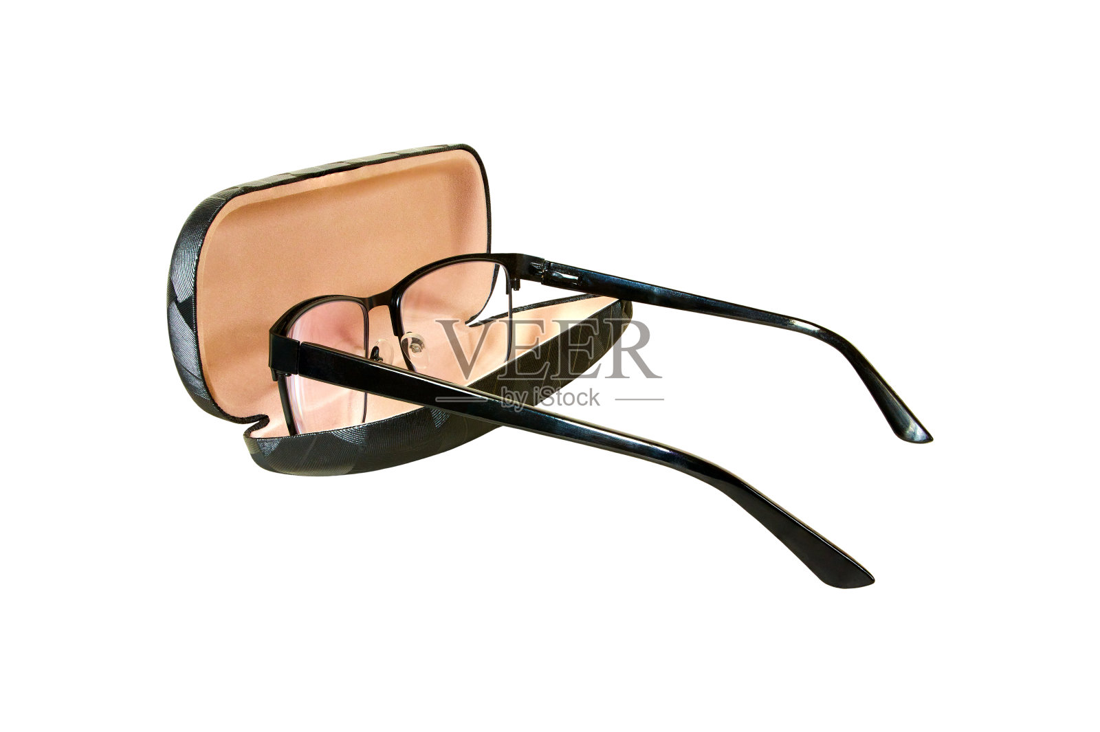 眼镜与案例照片摄影图片