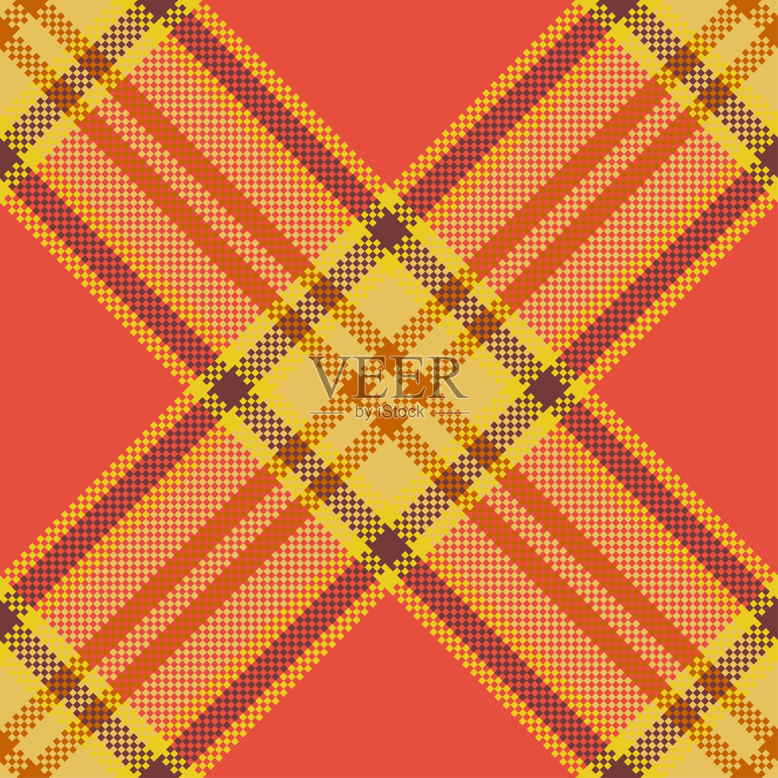 检查格纹无缝图案。插画图片素材