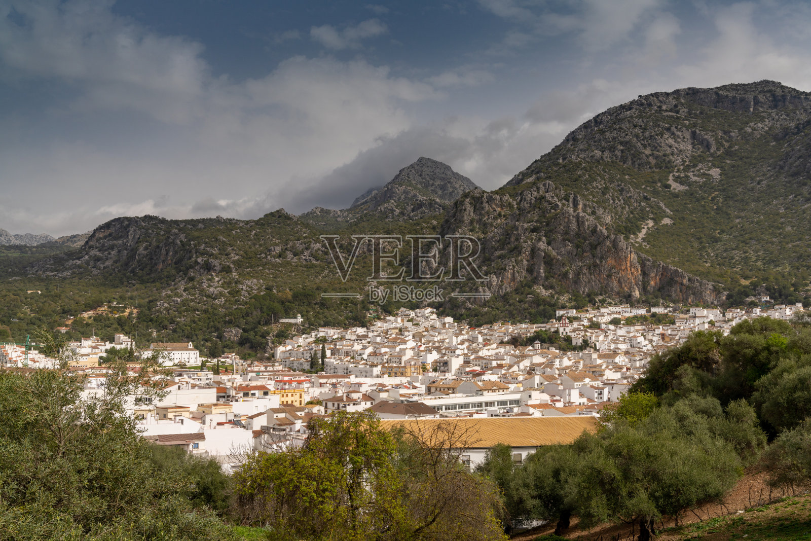 在Los Alcornocales自然公园，安达卢西亚小镇乌布里克的田园风光照片摄影图片