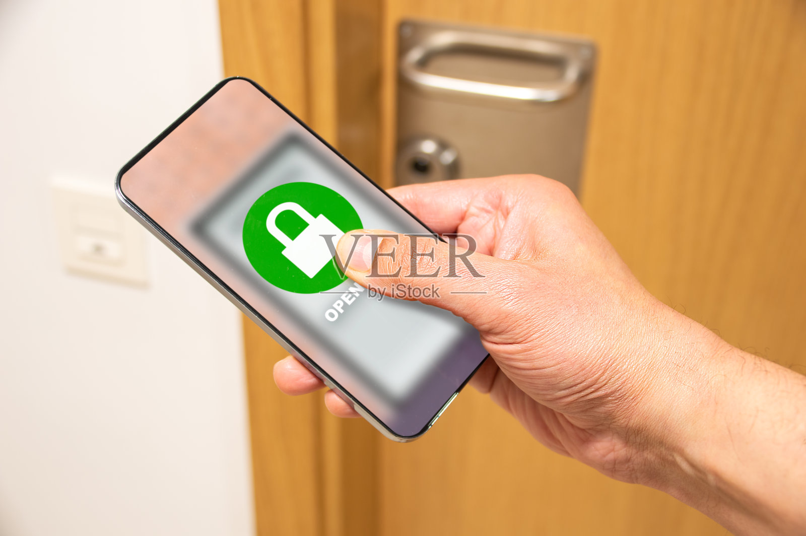 智能手机防盗报警器照片摄影图片