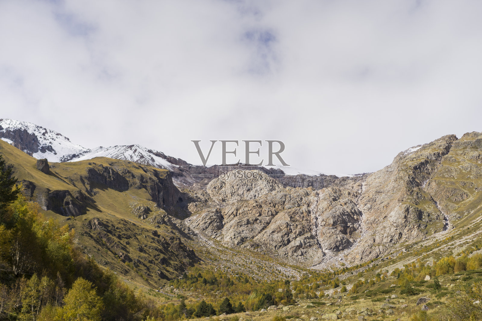 令人叹为观止的高山野生大自然清晨全景照片摄影图片