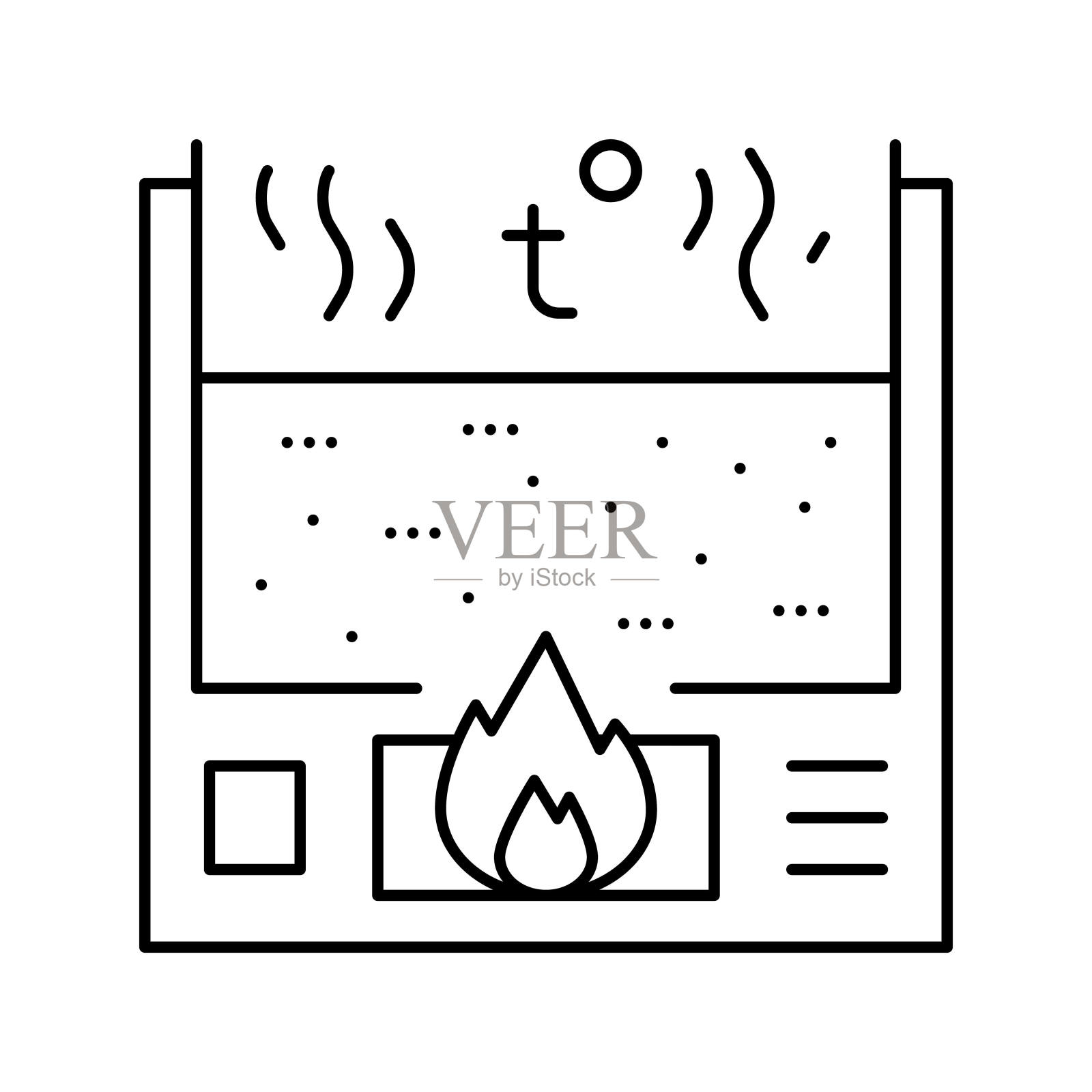 分解铝生产线图标矢量插图图标素材