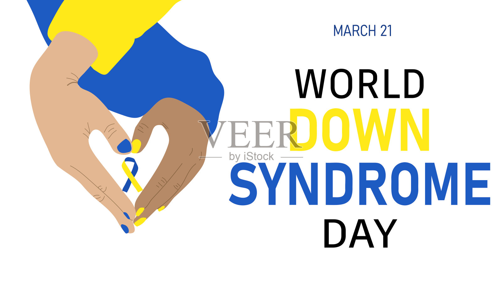 世界唐氏综合征日插画图片素材