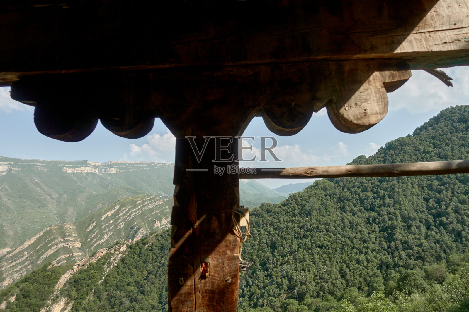 达吉斯坦被遗弃的山村甘苏特尔。照片摄影图片