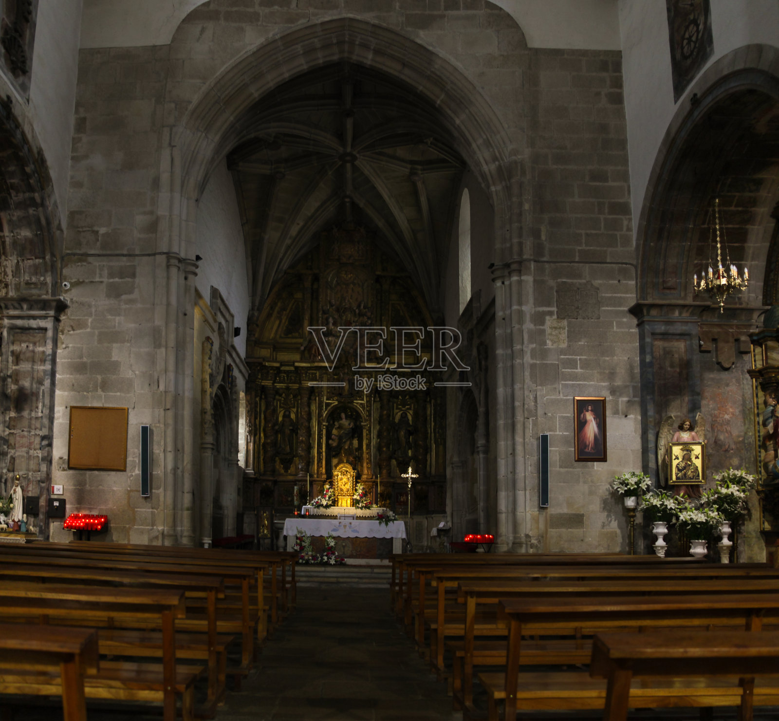 天主教会内部照片摄影图片