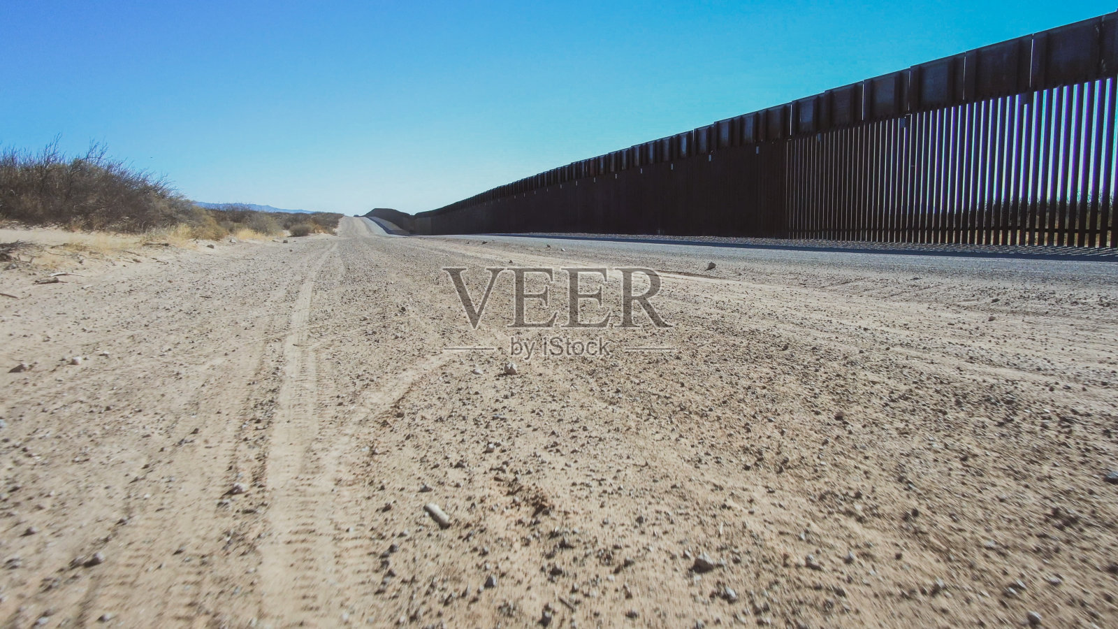 墨西哥和美国之间的国际边界照片摄影图片