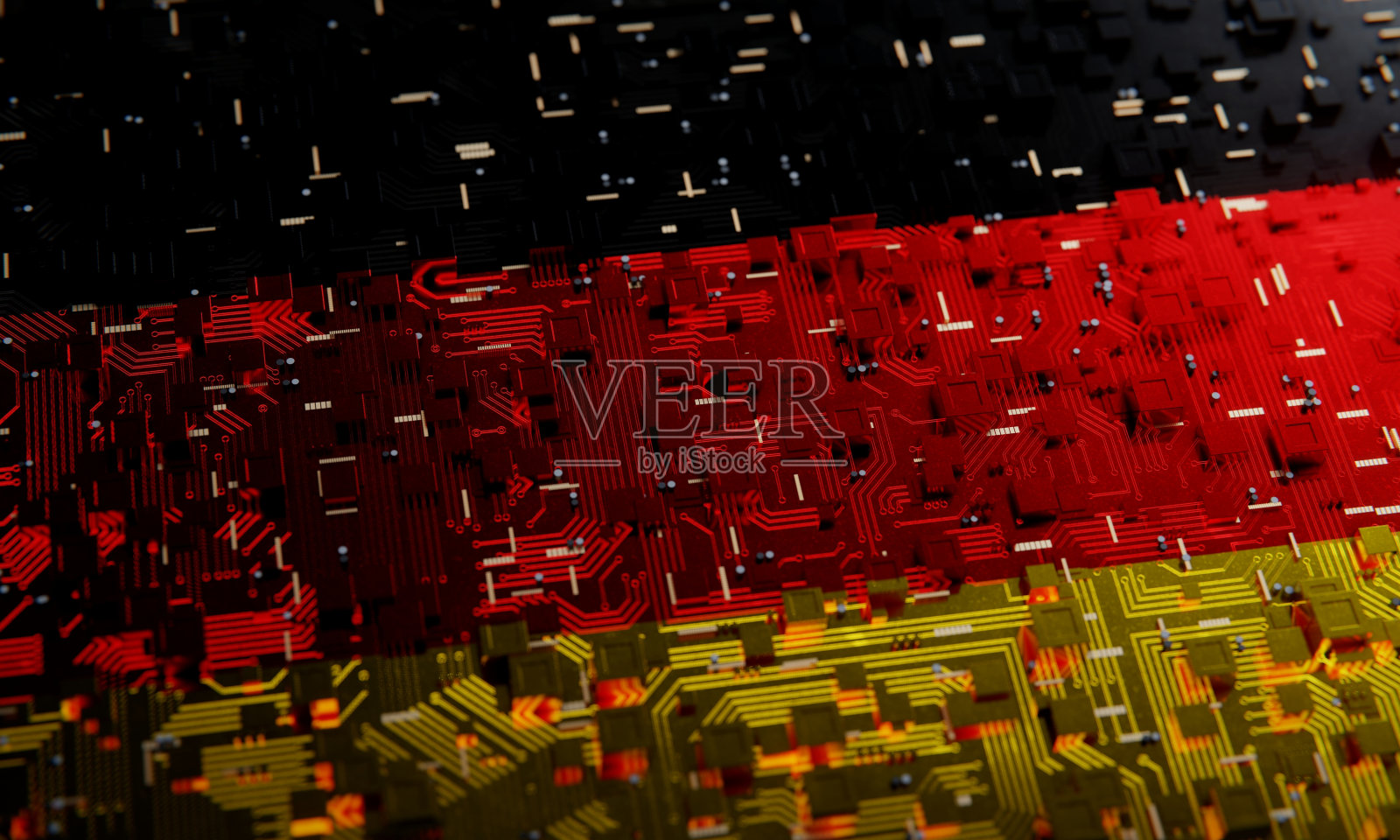 技术背景与德国国旗。三维渲染照片摄影图片