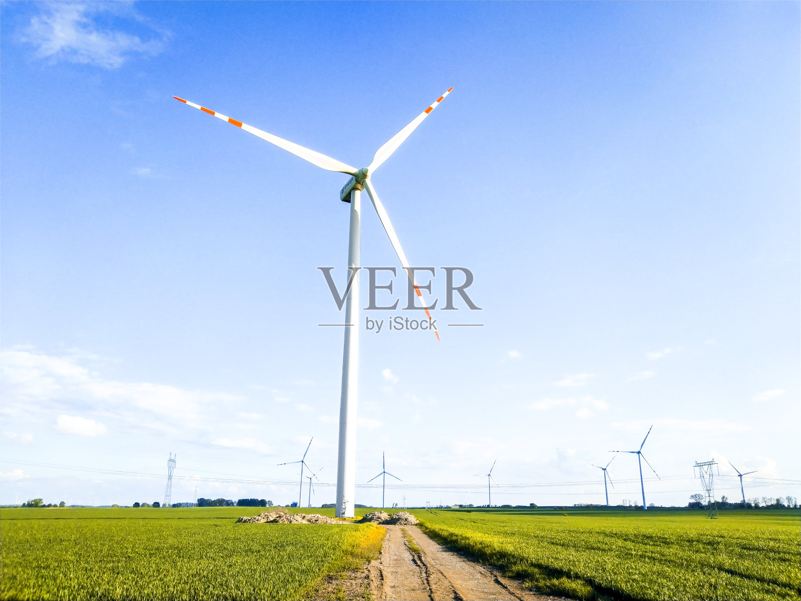 风力涡轮机照片摄影图片