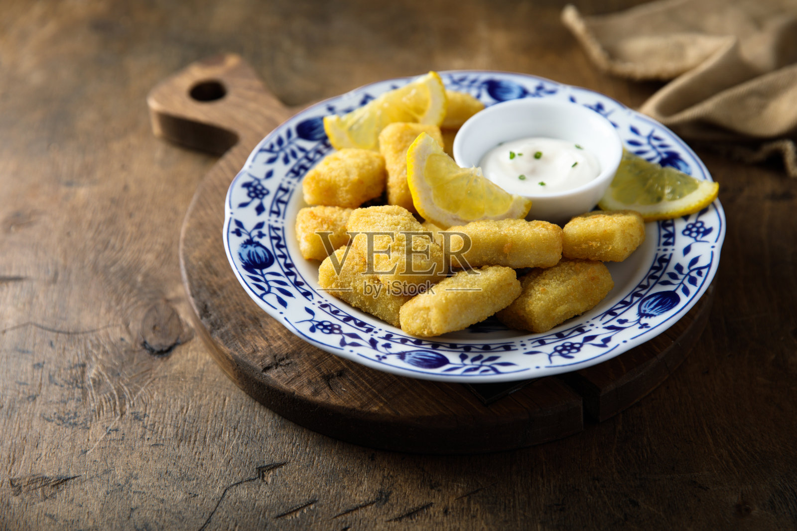 鱼肉饼照片摄影图片
