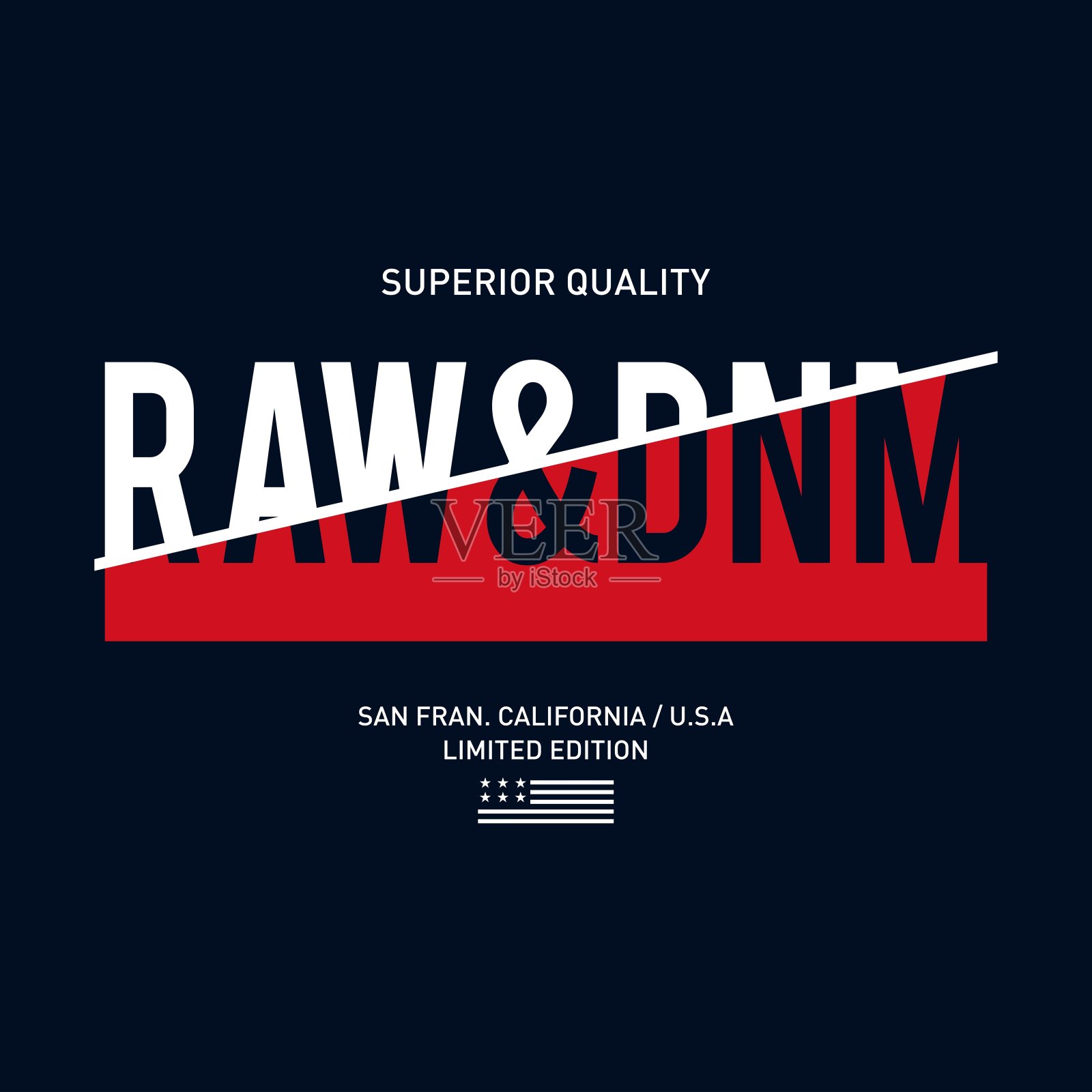 股票向量向量插图在一个主题的美国牛仔裤牛仔布和原始印刷t恤图形插画图片素材