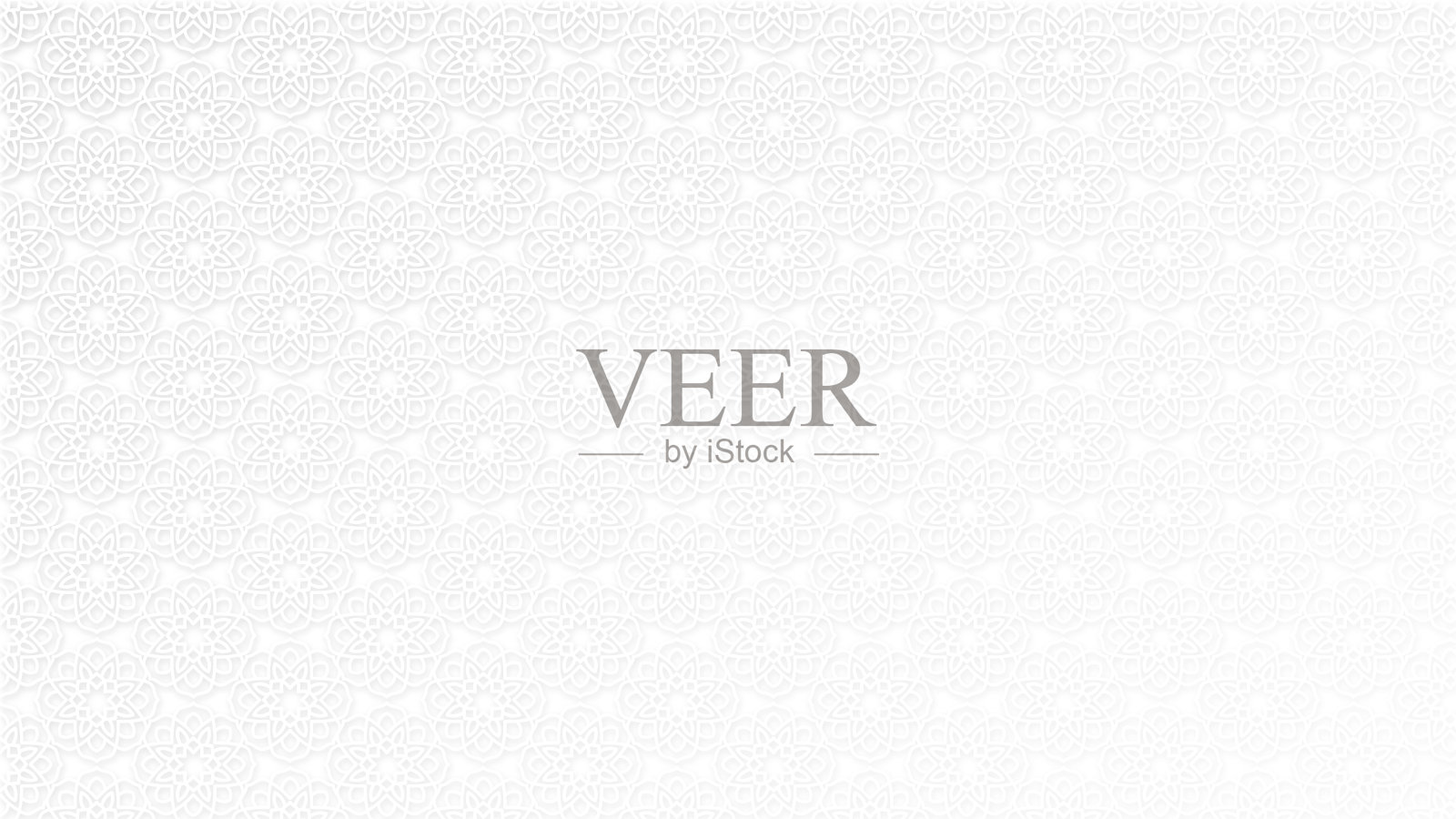 白色背景与伊斯兰风格插画图片素材