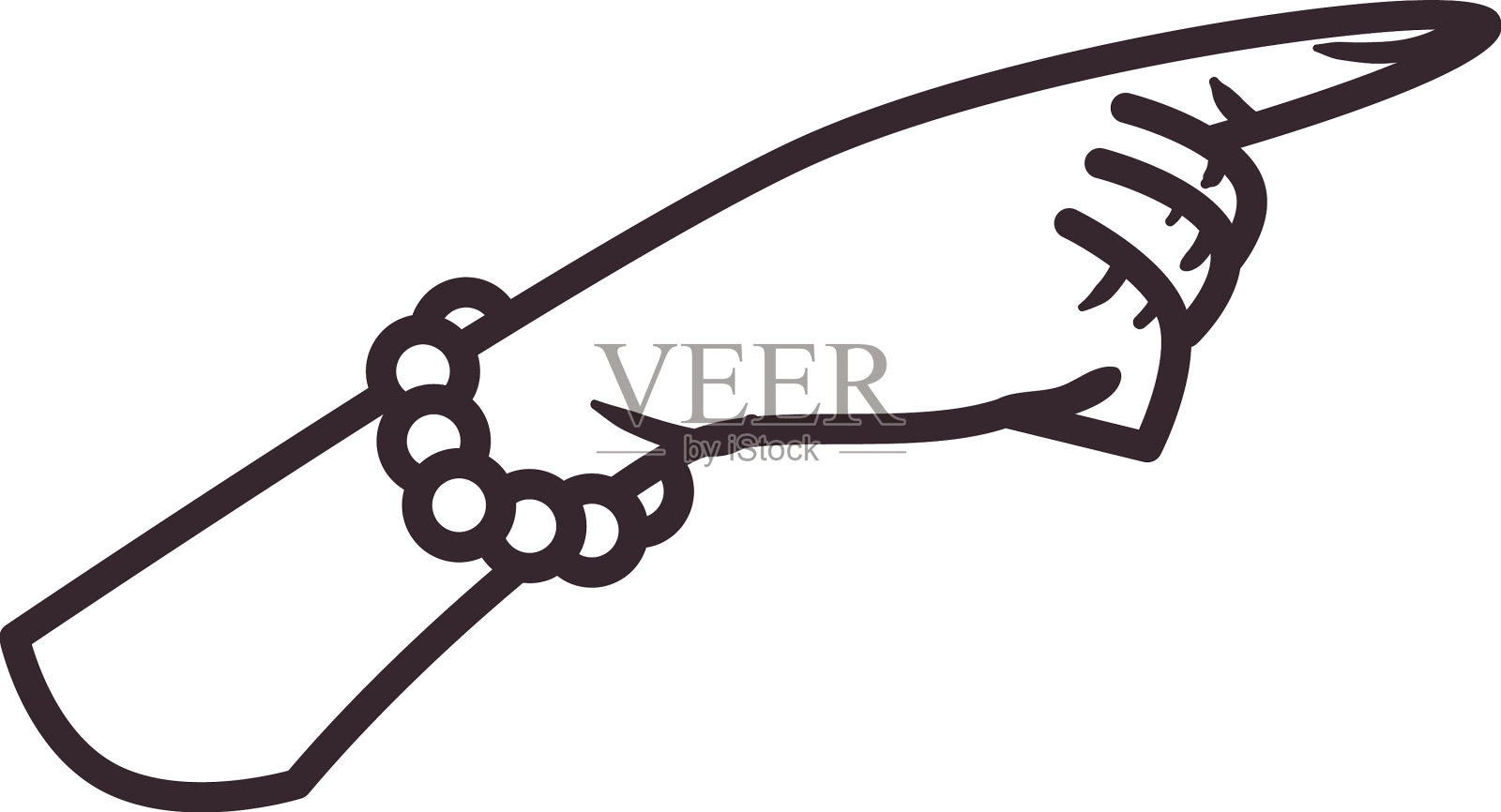 女人的手指指向设计元素图片