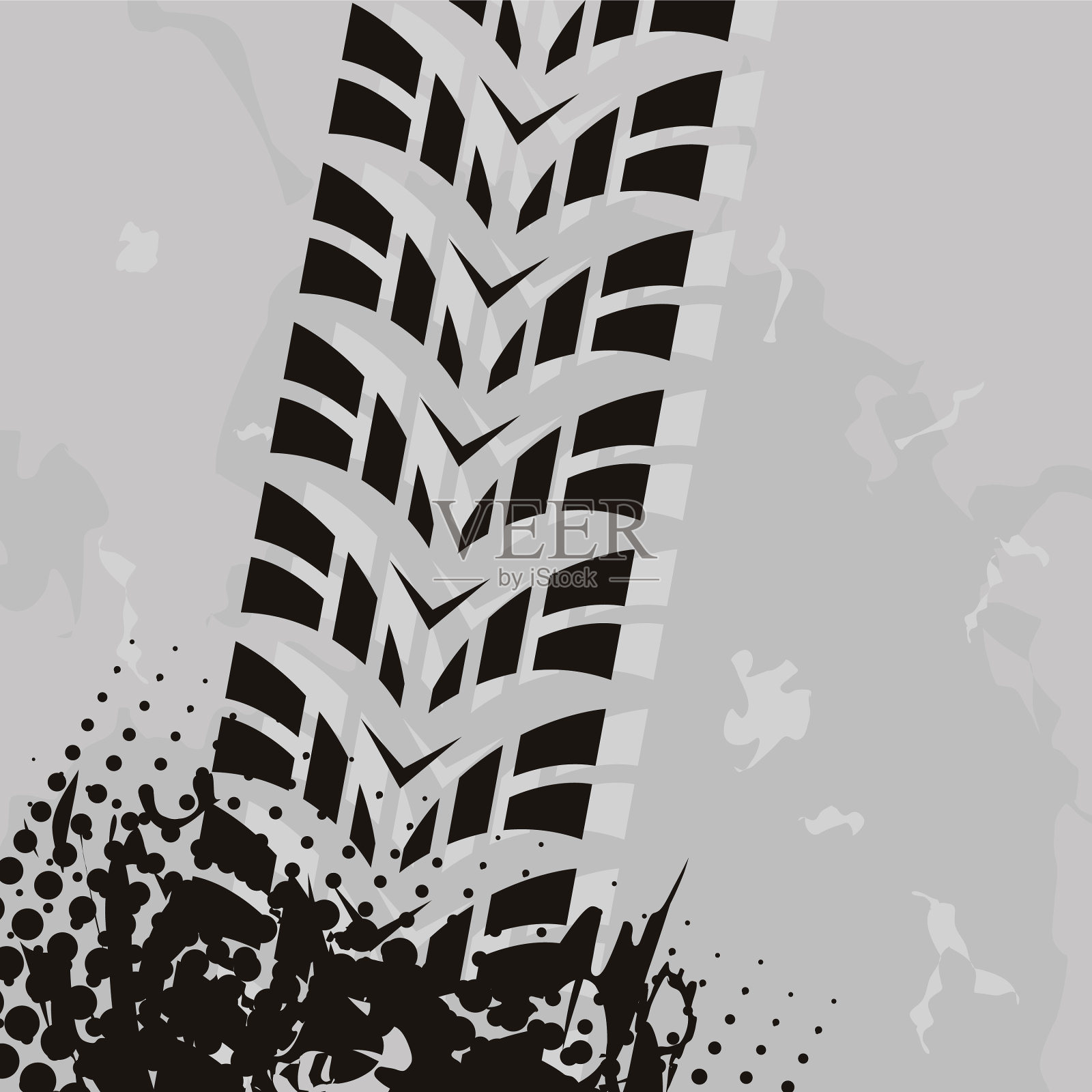 轮胎跟踪设计插画图片素材