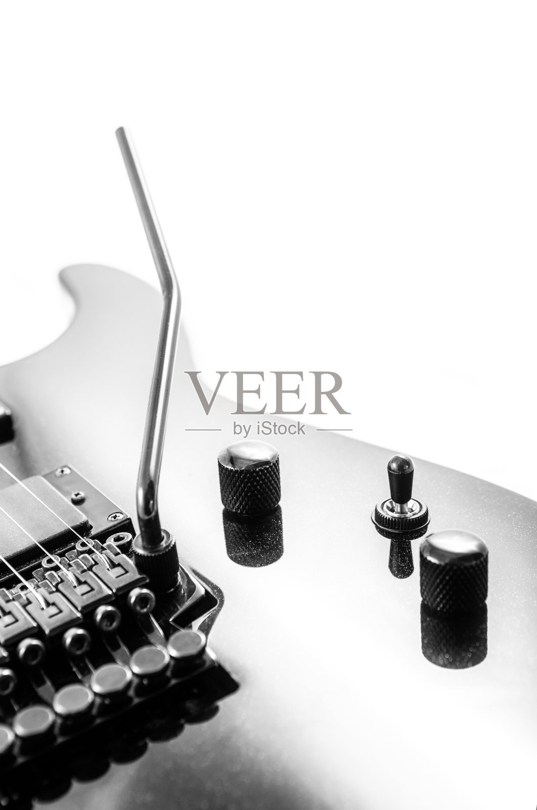 一个重金属摇滚吉他的细节照片摄影图片