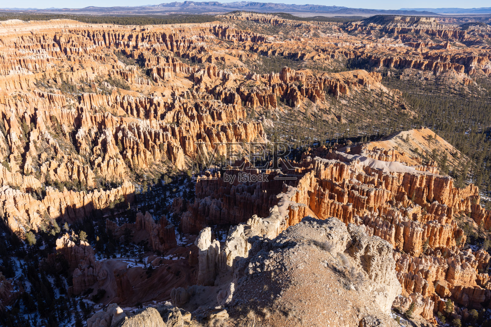 犹他州布莱斯峡谷国家公园冬季景观照片摄影图片