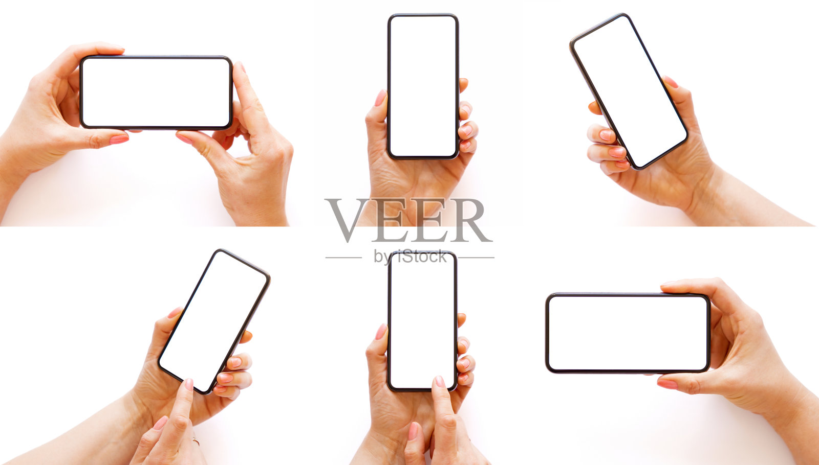 拿着手机的不同照片照片摄影图片