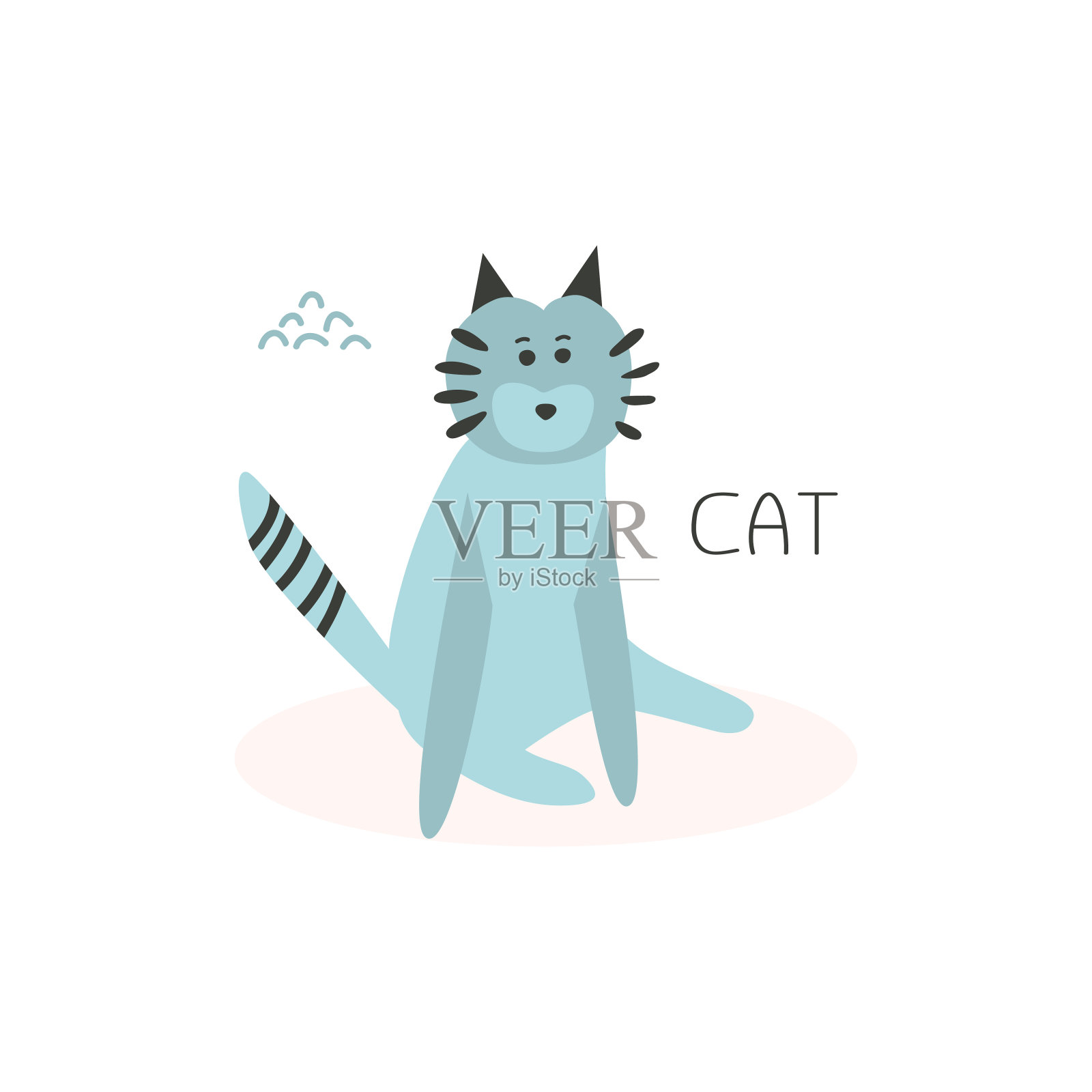 矢量插图与猫插画图片素材